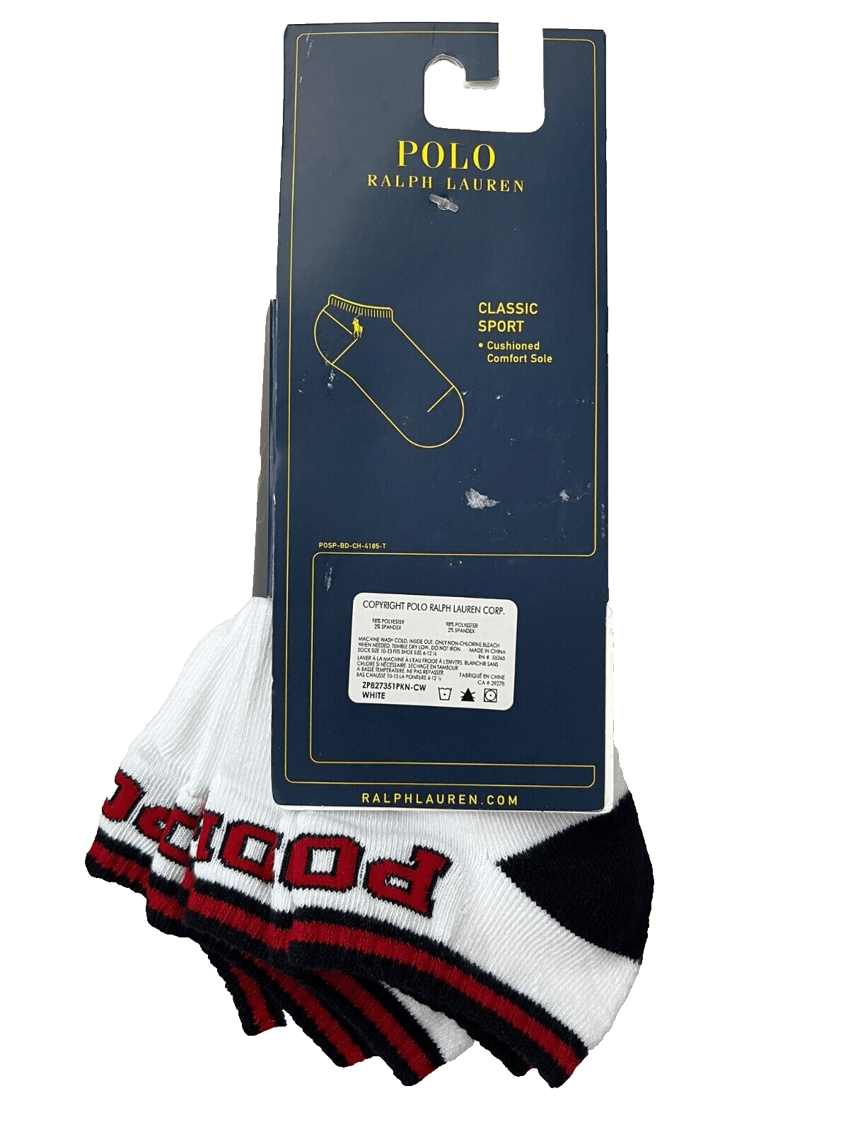 Polo Ralph Lauren Polo Ralph Lauren 3-Pairs Classic Logo No Show Socks Size ONE SIZE - 2 Thumbnail