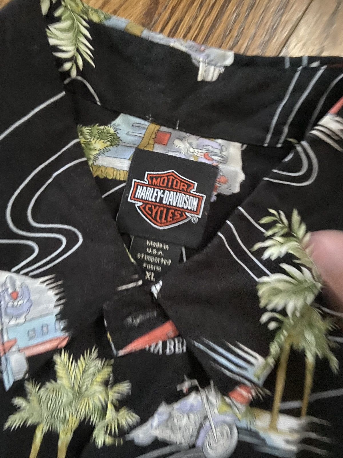 Harley Davidson Vintage Harley Davidson Hawaiian shirt Size US XL / EU 56 / 4 - 4 Thumbnail