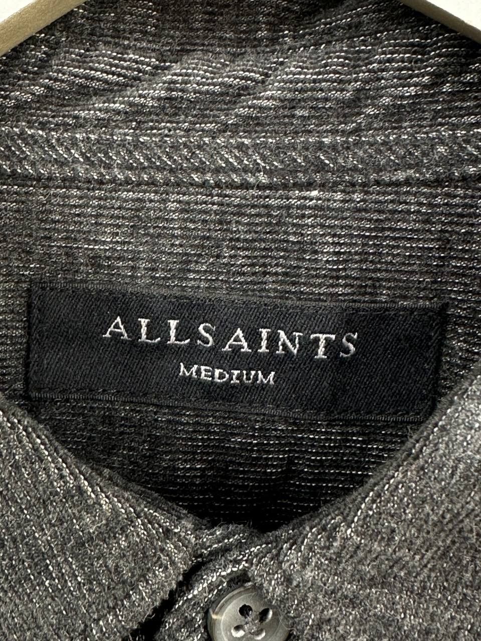 Allsaints AllSaints Lorella LS Shirt Gray Textured Ramskull Logo Size US M / EU 48-50 / 2 - 11 Thumbnail