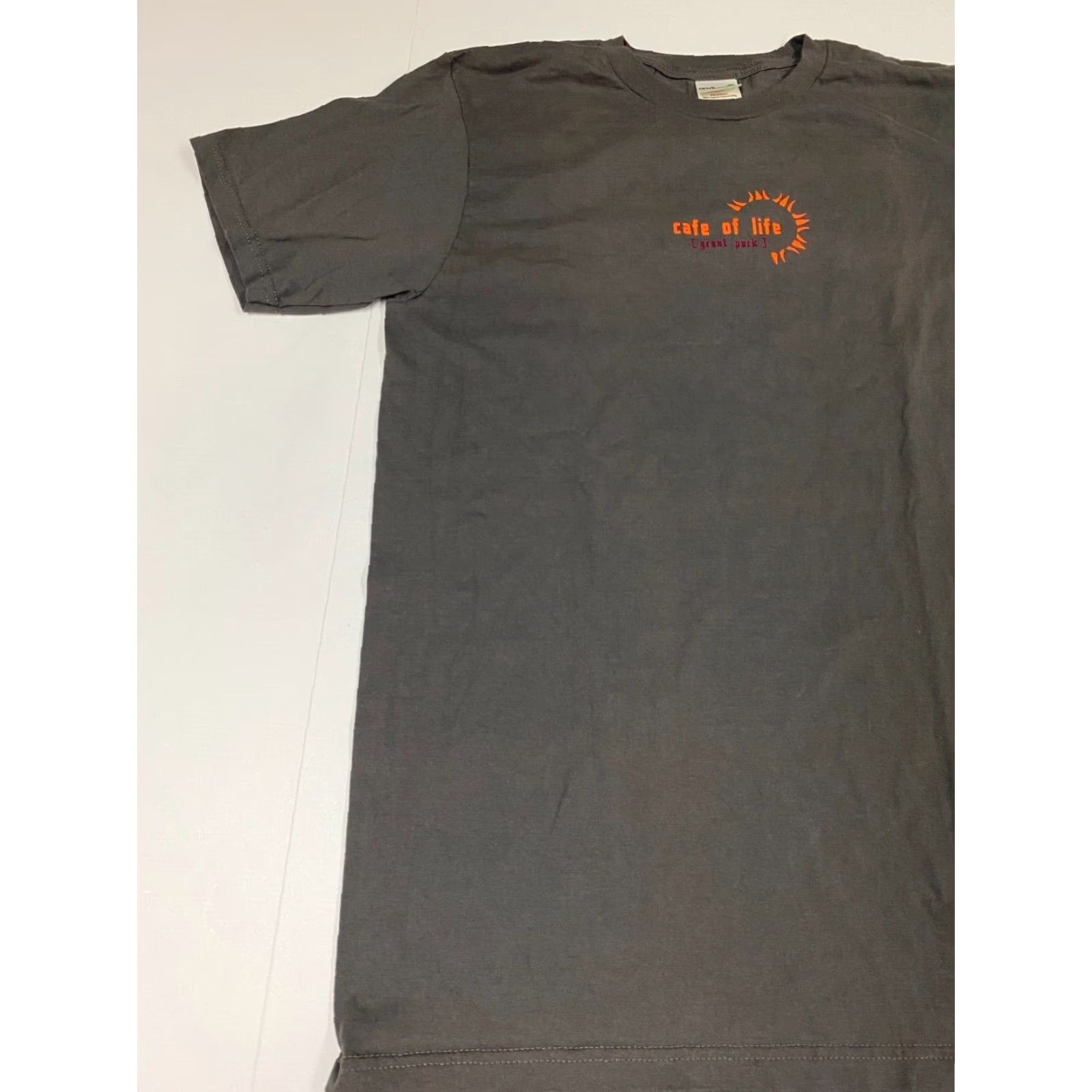 Anvil Grant Park Mens Shirt Medium Anvil T-Shirt Gray Cotton Spandex Short Sleeve Henley Logo Peanuts Classic Vintage: No Mens Size US M / EU 48-50 / 2 - 3 Thumbnail