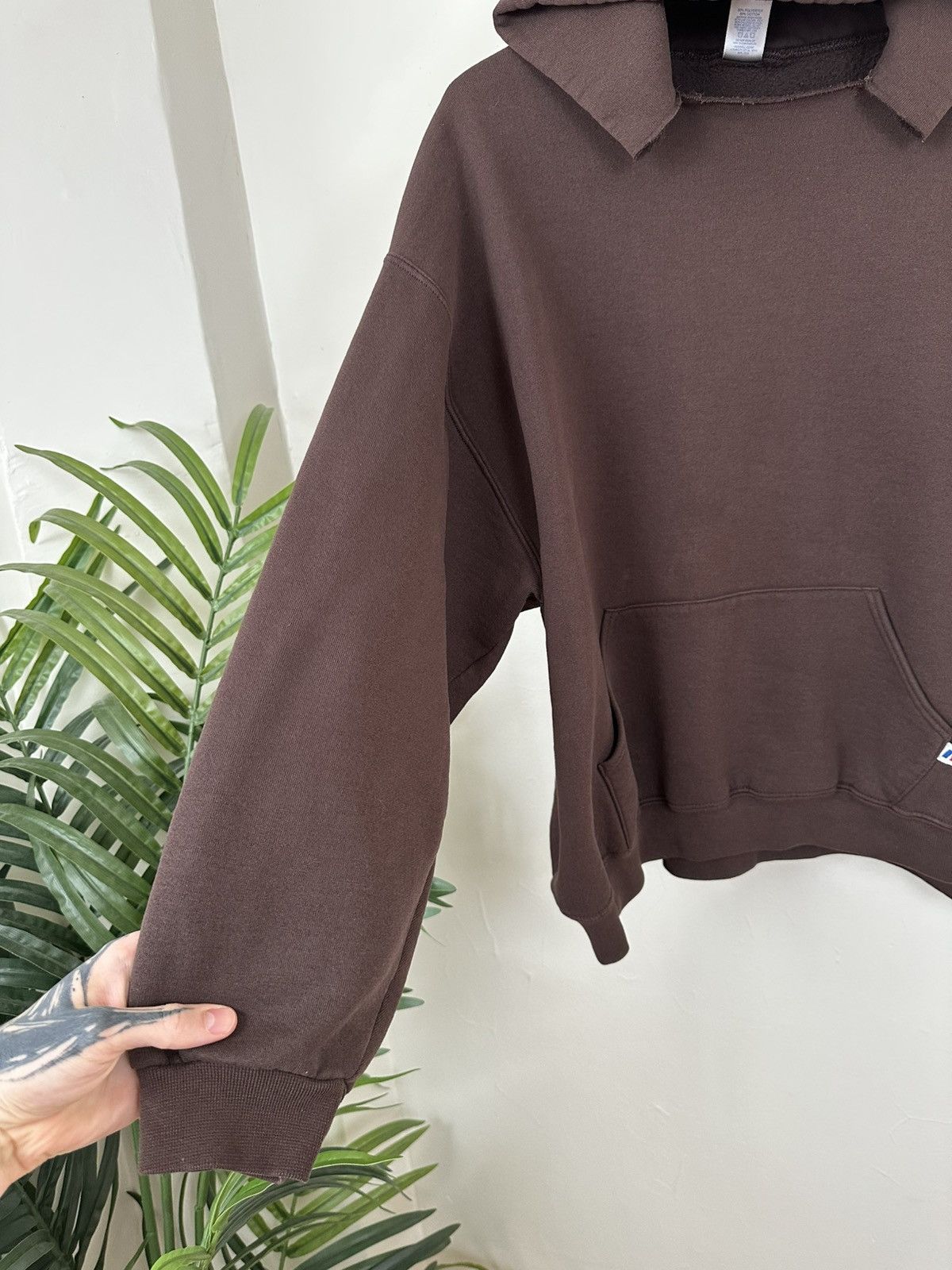 Russell Athletic (XXL) SICK BOXY BROWN Y2K Russell Athletic Hoodie Size US XXL / EU 58 / 5 - 5 Thumbnail