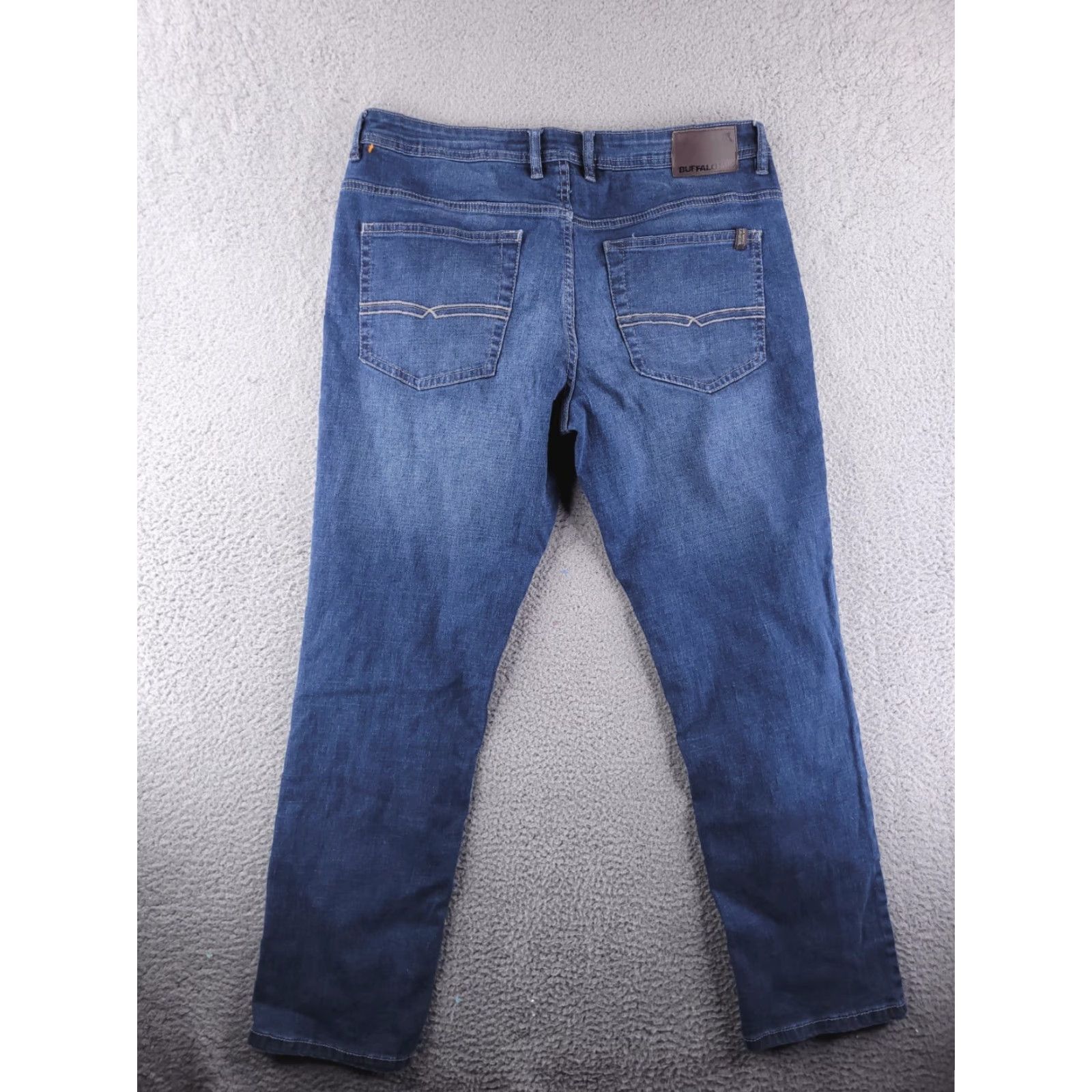 Vintage David Bitton Jeans Mens 36x31 Regular Straight Blue Jackson Jeans Mens 36 Straight Blue 90s? Size US 36 / EU 52 - 5 Thumbnail