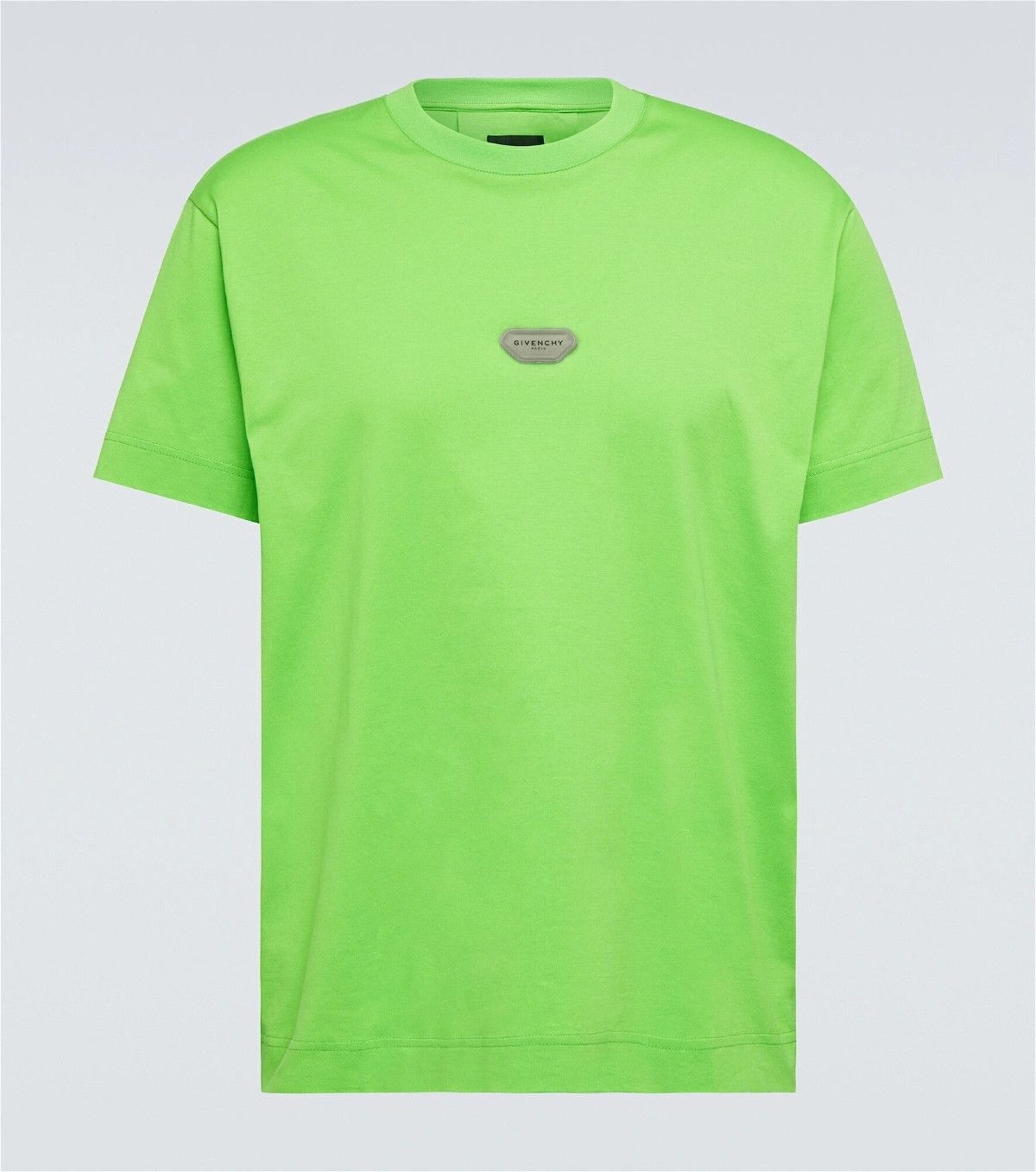 image of Givenchy O1Srvl11E0524 Logo T-Shirts In Bright Green, Men's (Size Large)