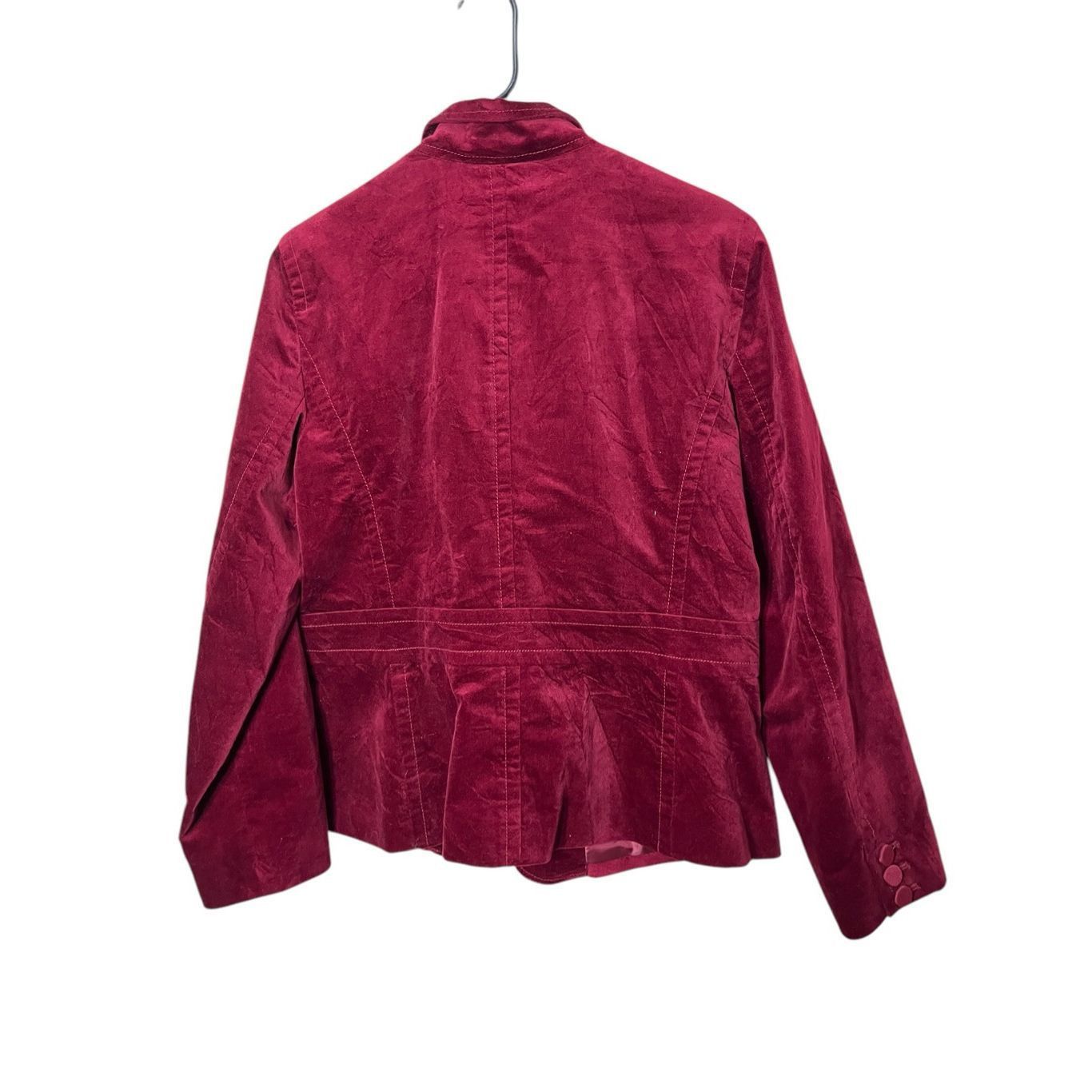 Other Talbots Deep Red/Burgundy Velvet Blazer Jacket Lined Size 12 Size XL / US 12-14 / IT 48-50 - 8 Thumbnail