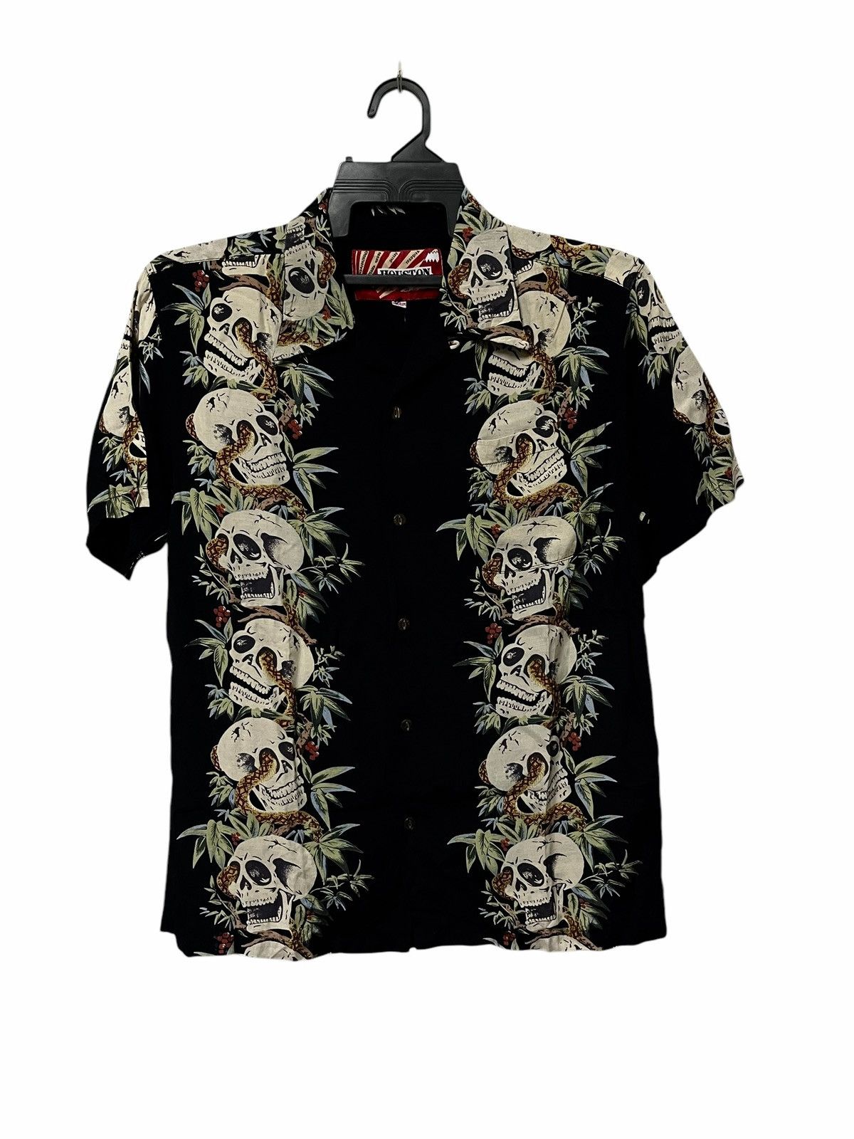 Japanese Brand × Vintage 🔥Vtg Rayon Shirt By Houston Skull Full Print Size US M / EU 48-50 / 2 - 1 Thumbnail