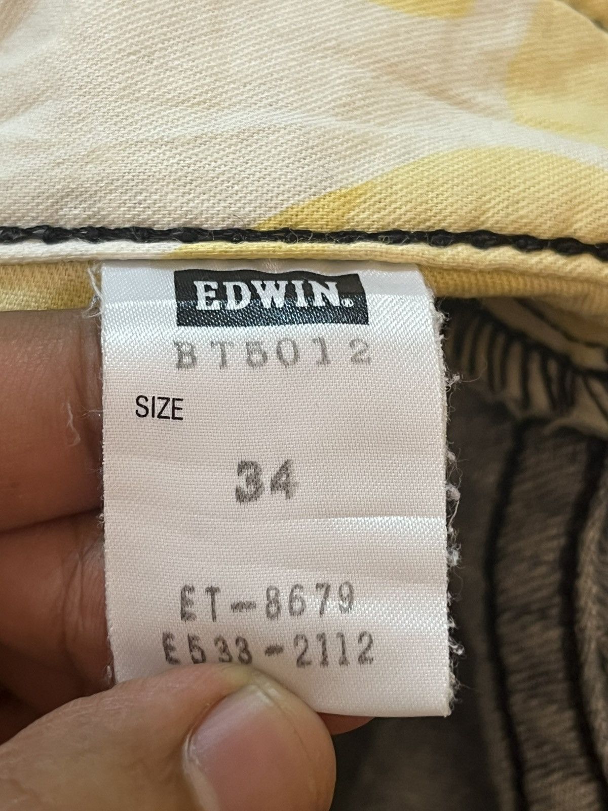 Edwin Vintage Edwin Blue Trip Flare Faded Distressed Denim Size US 35 - 13 Thumbnail