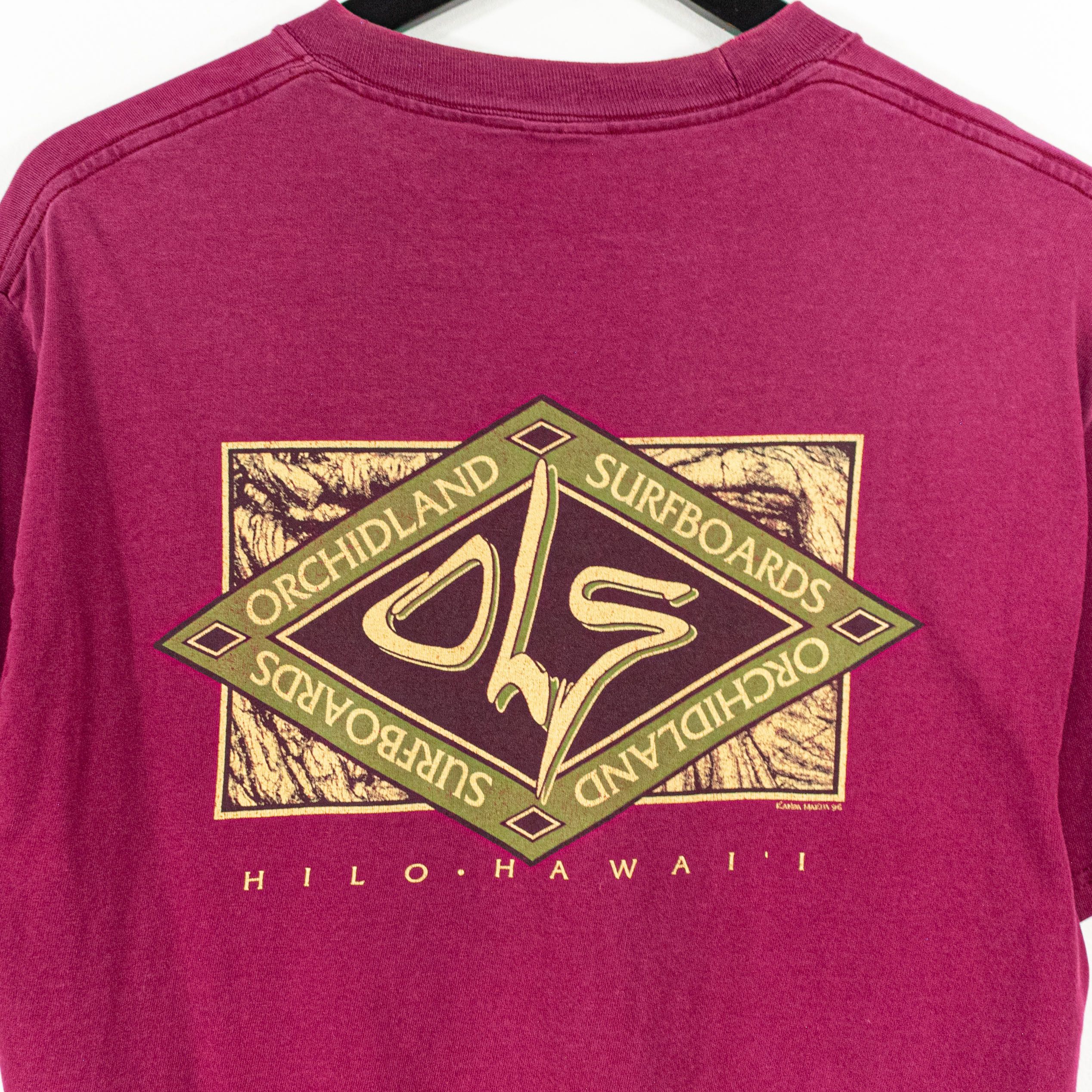 Vintage 1996 Orchidland Surfboards Hilo Hawaii TShirt VTG Beach Grailed