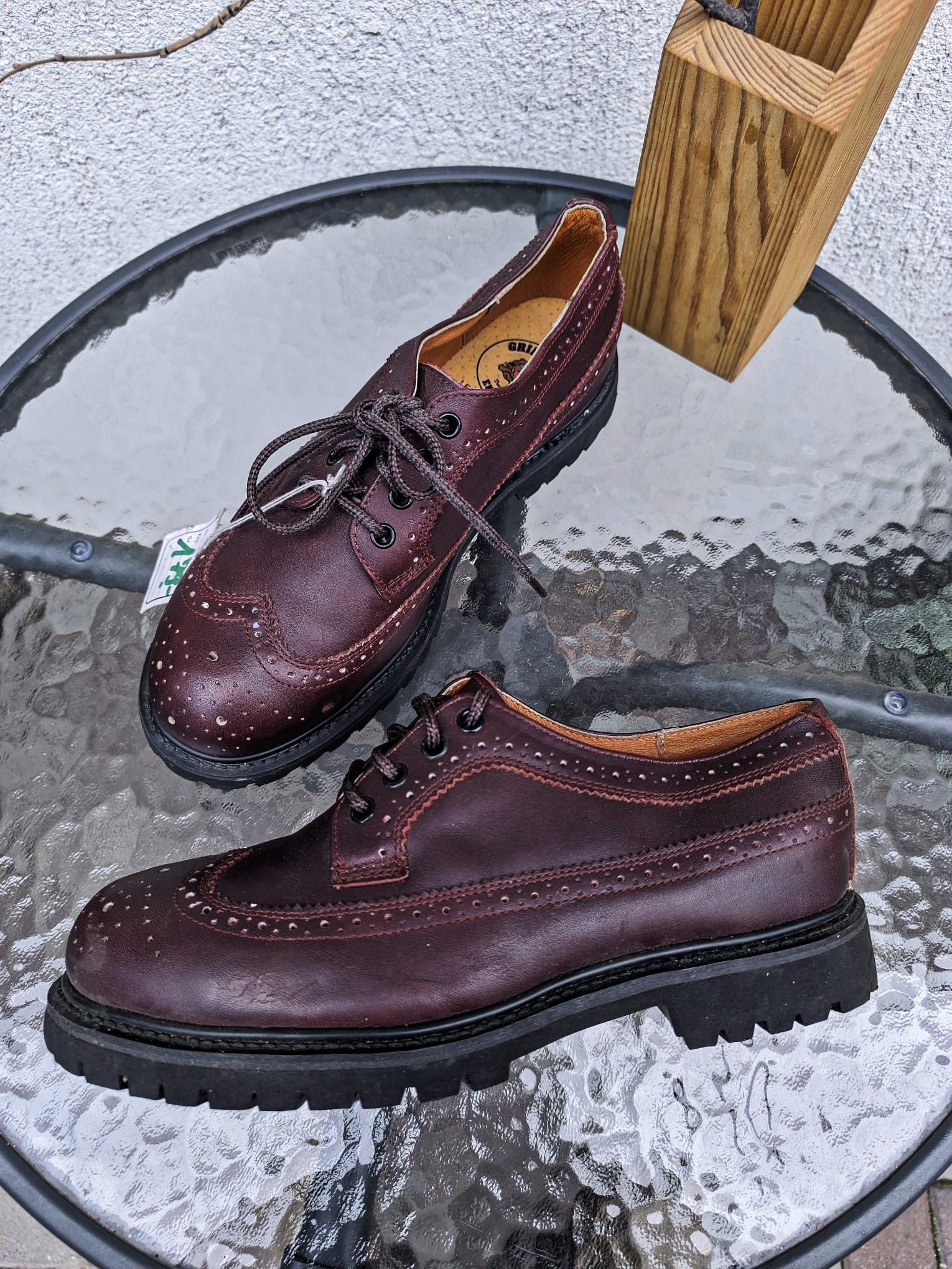 Hysteric Glamour × Seditionaries heavy punk steel cap brogue chunky leather derby shoes Size US 9.5 / EU 42-43 - 2 Thumbnail