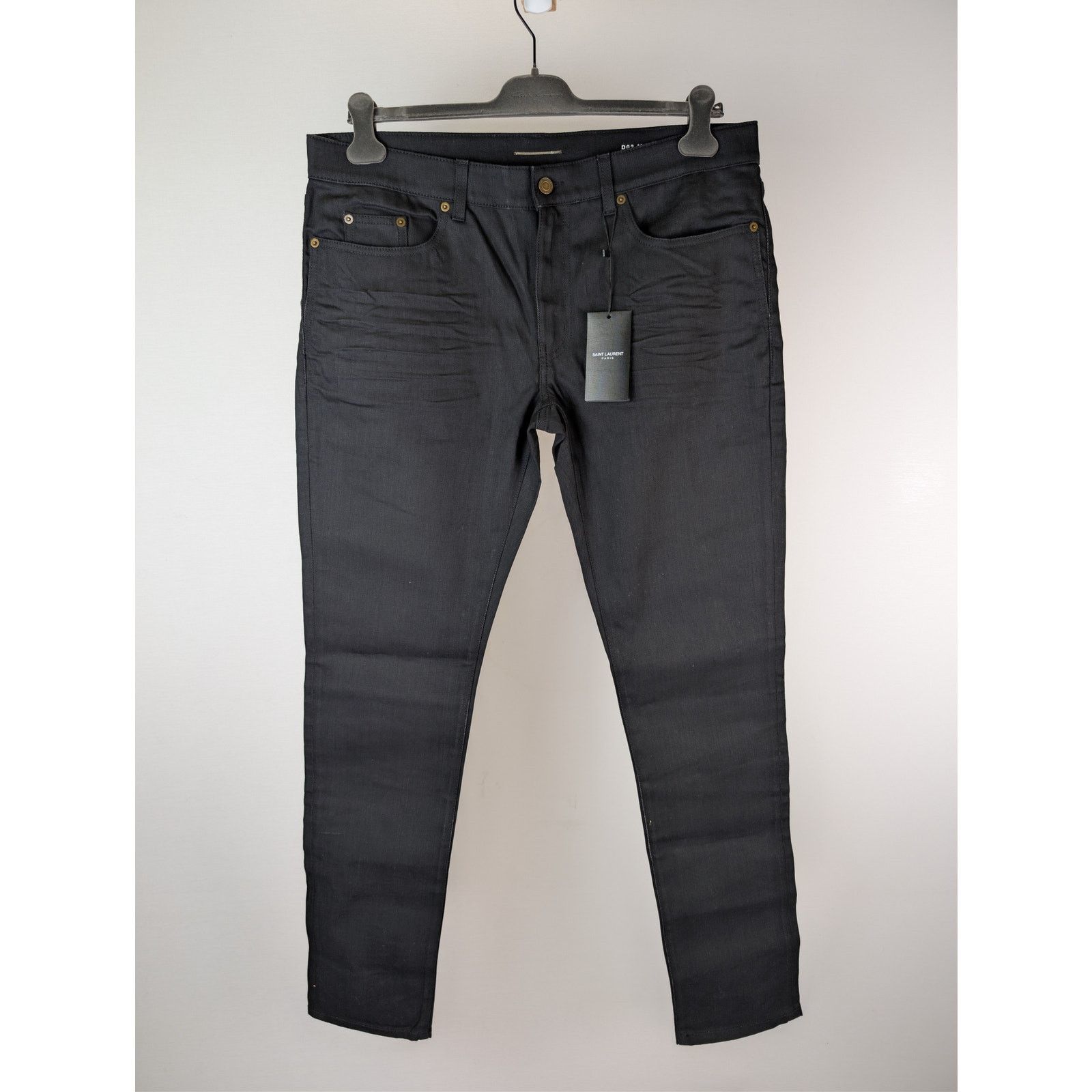 Saint Laurent Paris o1rshd1 Q:2 / Slim Fit Jean Denim in Black Size US 36 / EU 52 - 8 Thumbnail