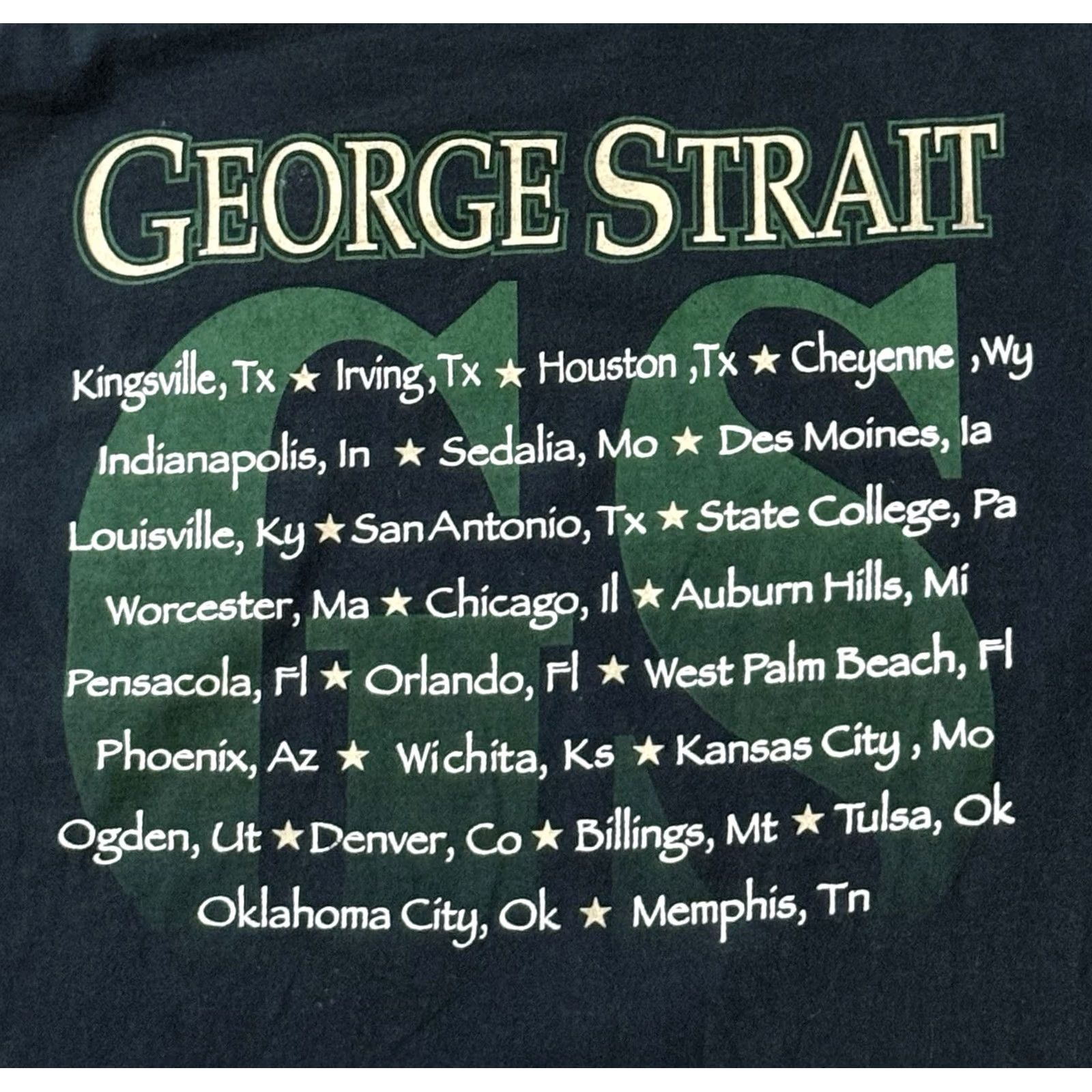 Jerzees VINTAGE George Strait Big Face 1996 Tour Shirt L USA Cowboy Western Shirt Size US L / EU 52-54 / 3 - 4 Thumbnail