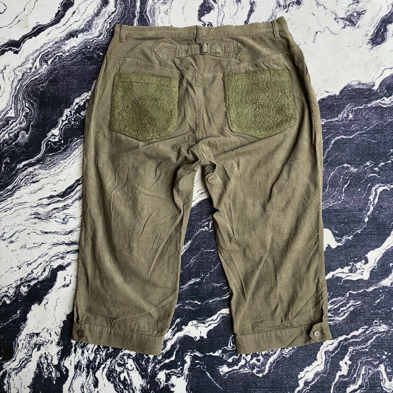 Ne-Net Né-net Sherpa Back Pocket Wide Cropped Trousers Size US 33 - 1 Thumbnail