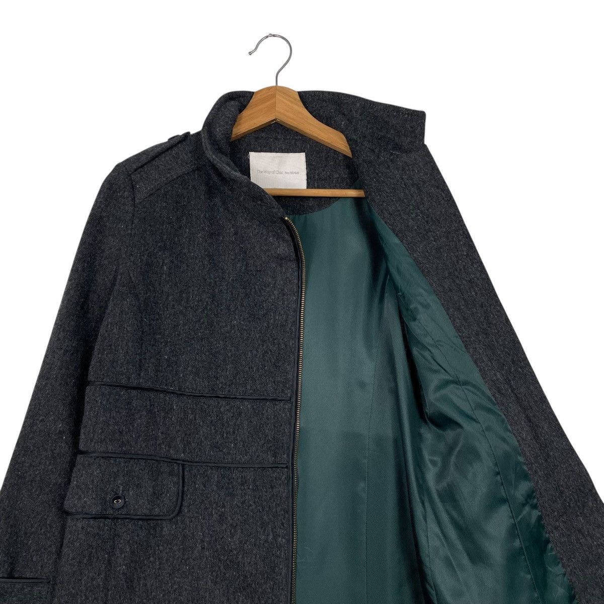 Beams Japan Ray Beams Women Black Zipper Coat Size S / US 4 / IT 40 - 11 Thumbnail