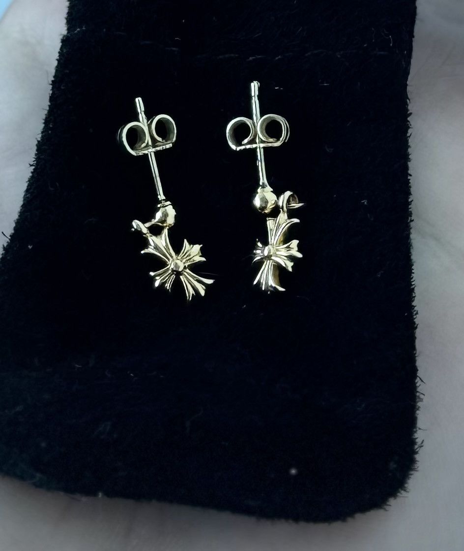 Chrome Hearts CHROME HEARTS TINY E 22K EARRINGS Size ONE SIZE - 1 Thumbnail