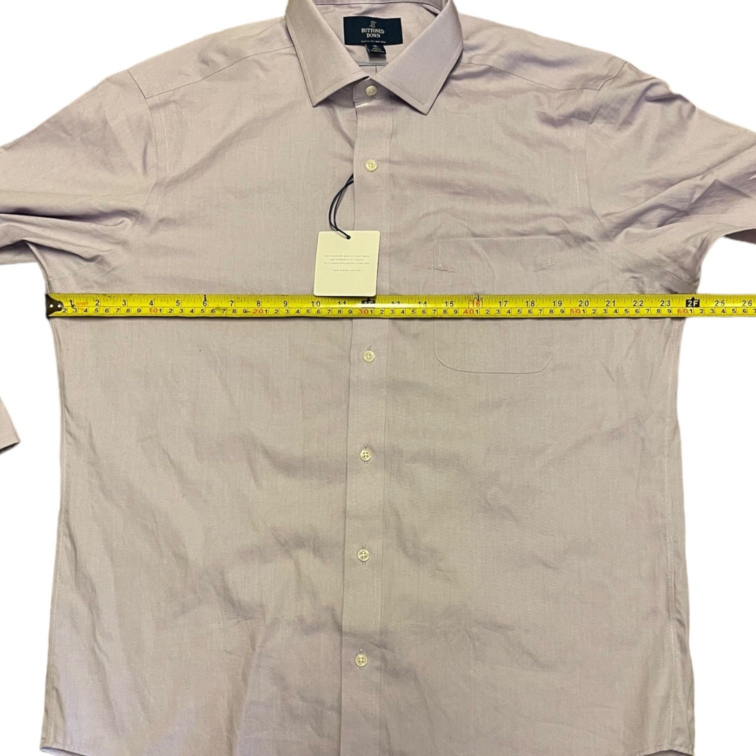 Other Buttoned Down Cotton Lavender Collared Shirt Size 34 16 Size US L / EU 52-54 / 3 - 5 Thumbnail