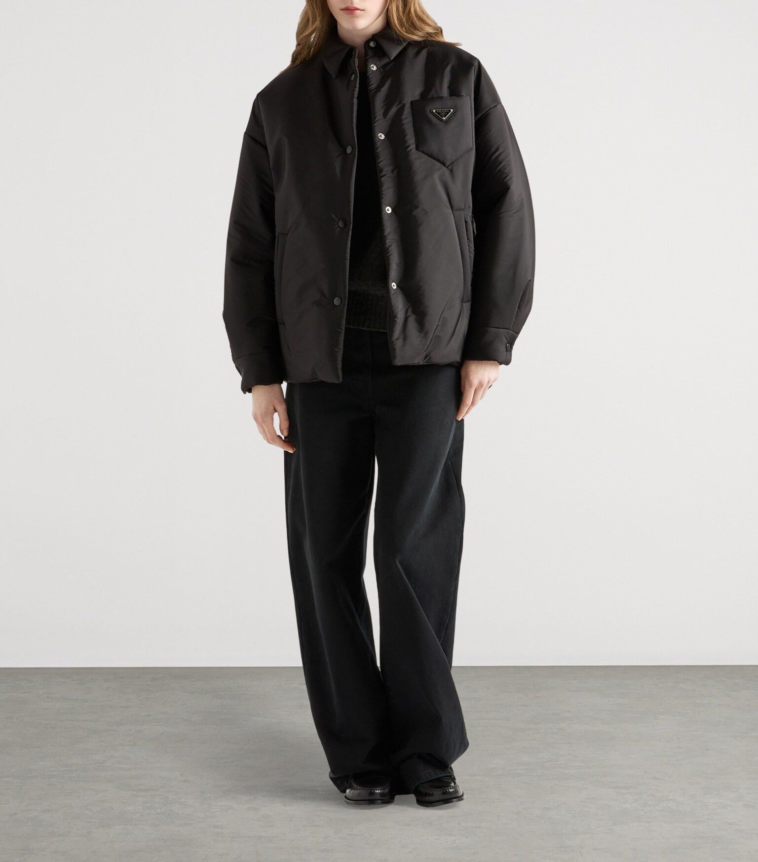 Prada o1mt1gz0925 Re-Nylon Padded Jacket in Black Size M / US 6-8 / IT 42-44 - 5 Thumbnail