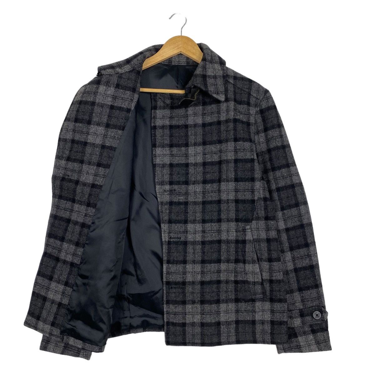 Japanese Brand Katharine Hamnett slant button plaid jacket Size US S / EU 44-46 / 1 - 9 Thumbnail