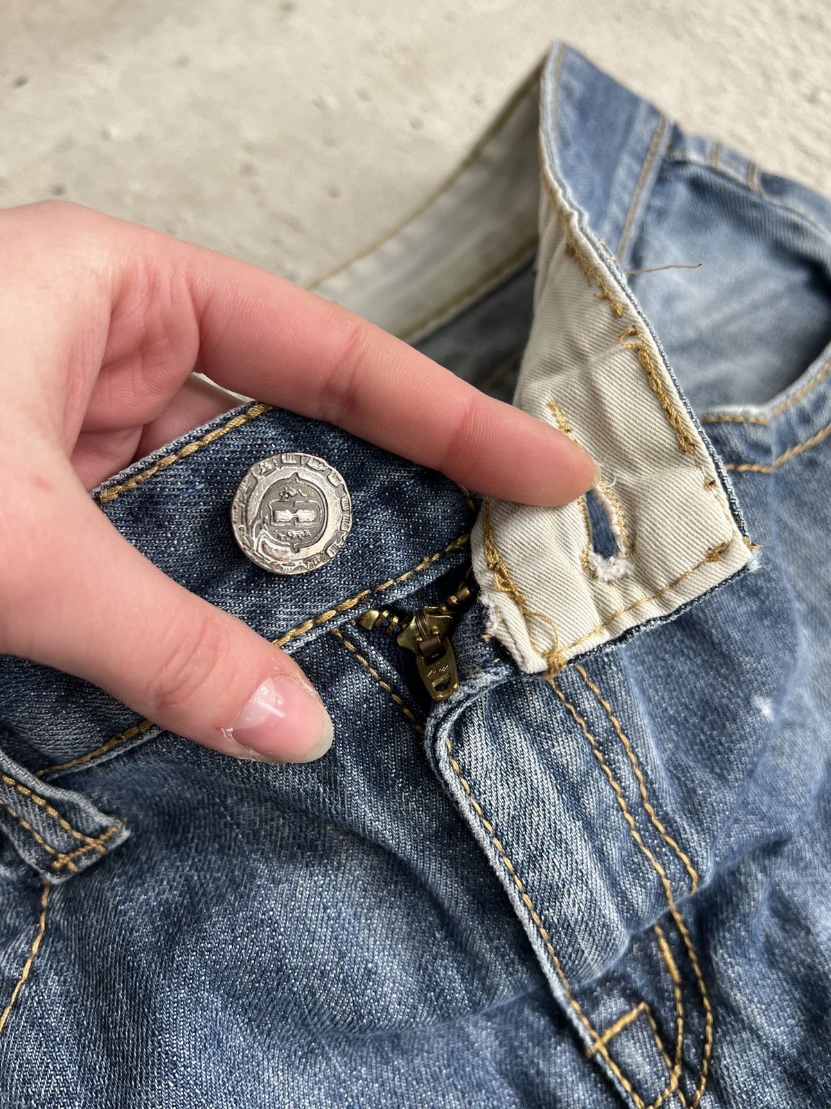 Junya Watanabe Junya watanbe style studded distressed pants true religion Size US 32 / EU 48 - 5 Thumbnail