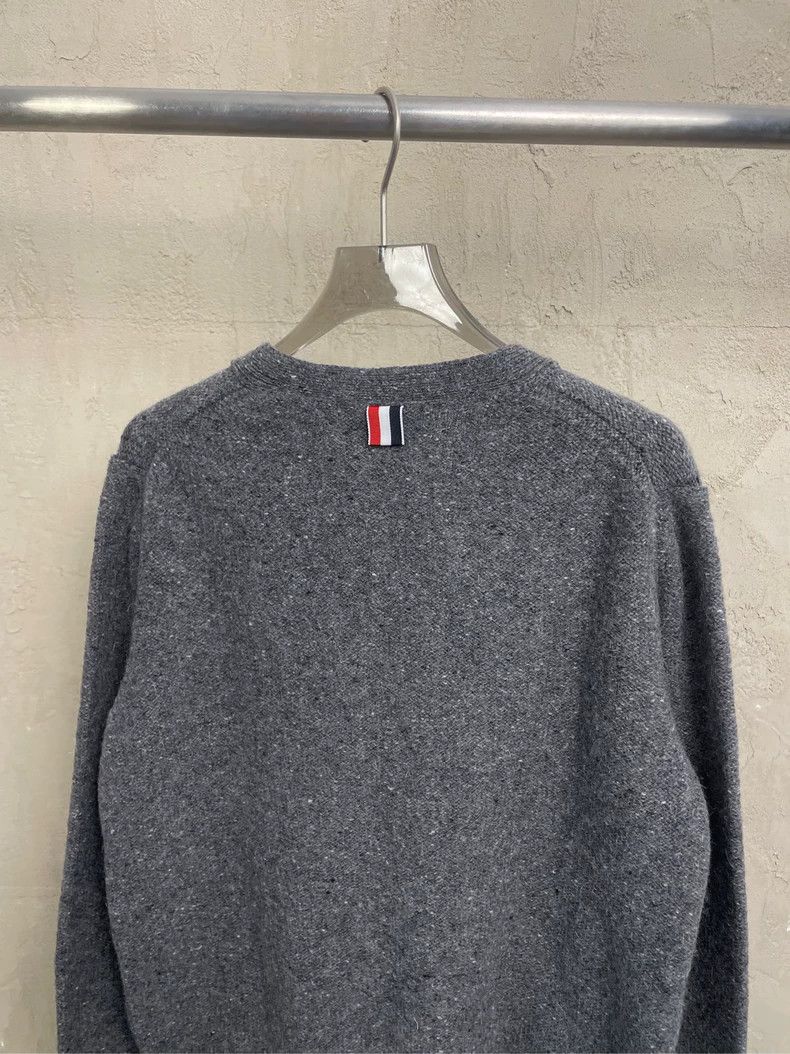 Thom Browne Thom Browne New gray neckline four-striped wool horsehair c Size US S / EU 44-46 / 1 - 4 Thumbnail