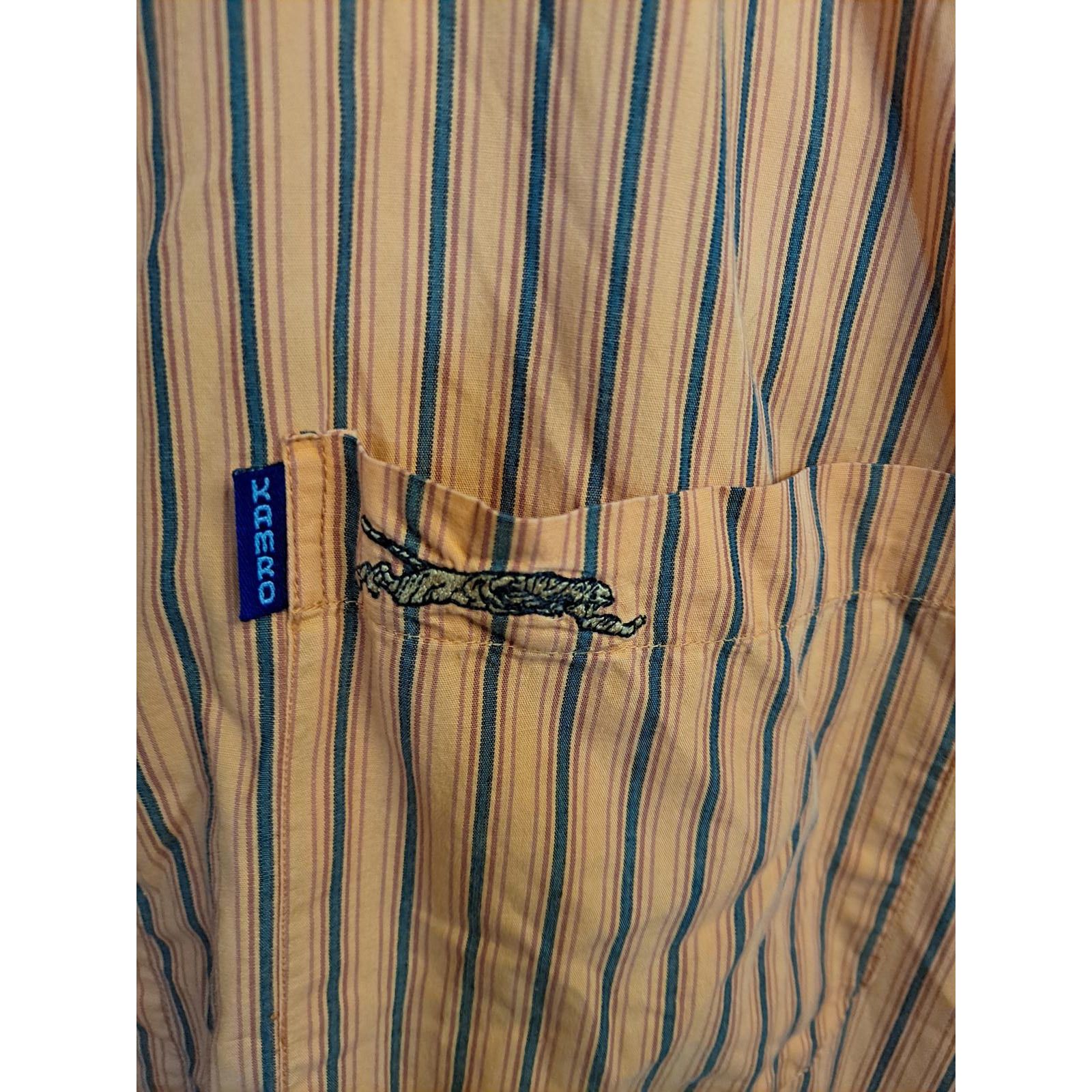 Other Kamro Orange and Blue Striped Short Sleeve Shirt Size Large Size US L / EU 52-54 / 3 - 2 Thumbnail