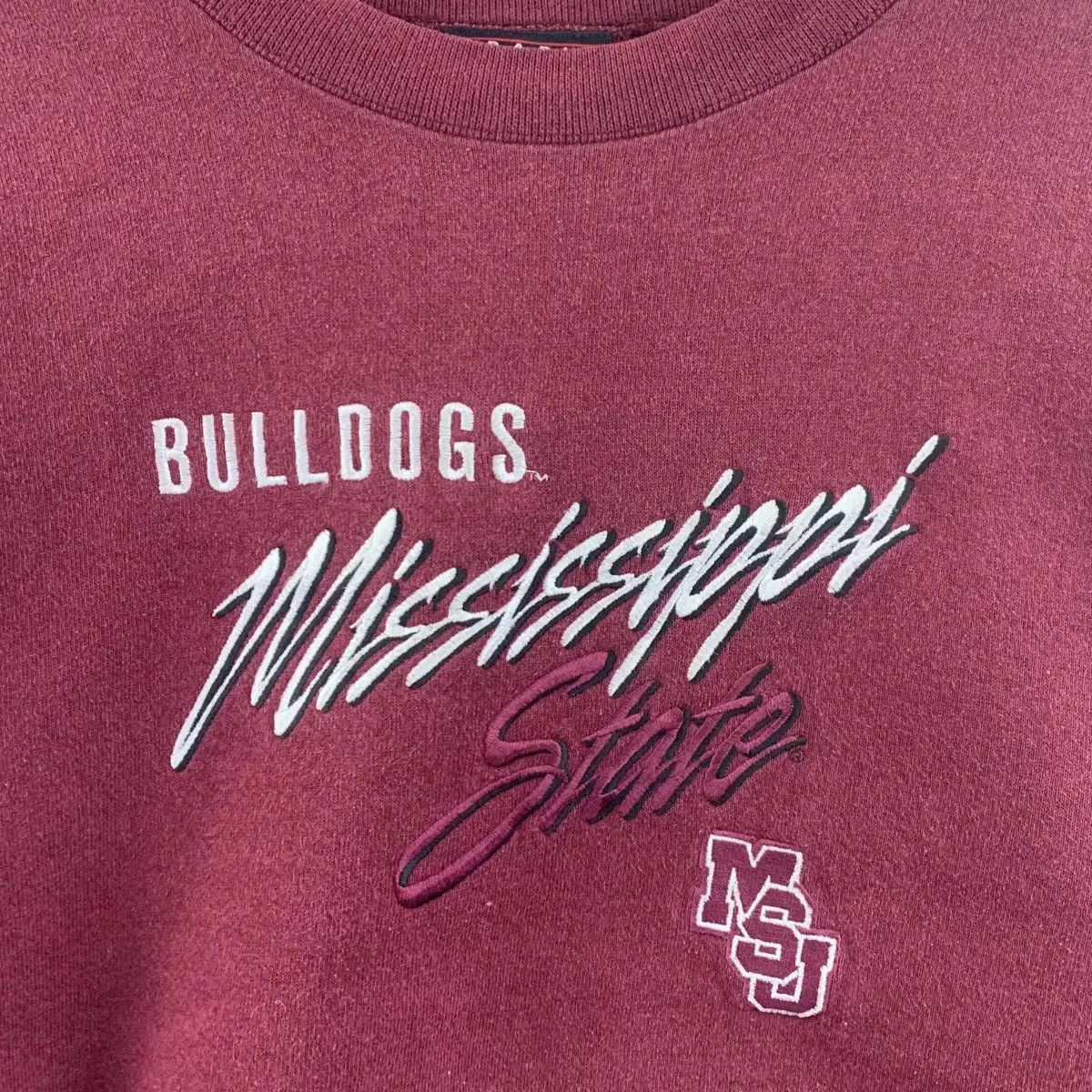 Vintage Vintage BULLDOGS MISSISSIPI STATE UNIVERSITY Sweatshirt Size US M / EU 48-50 / 2 - 2 Thumbnail