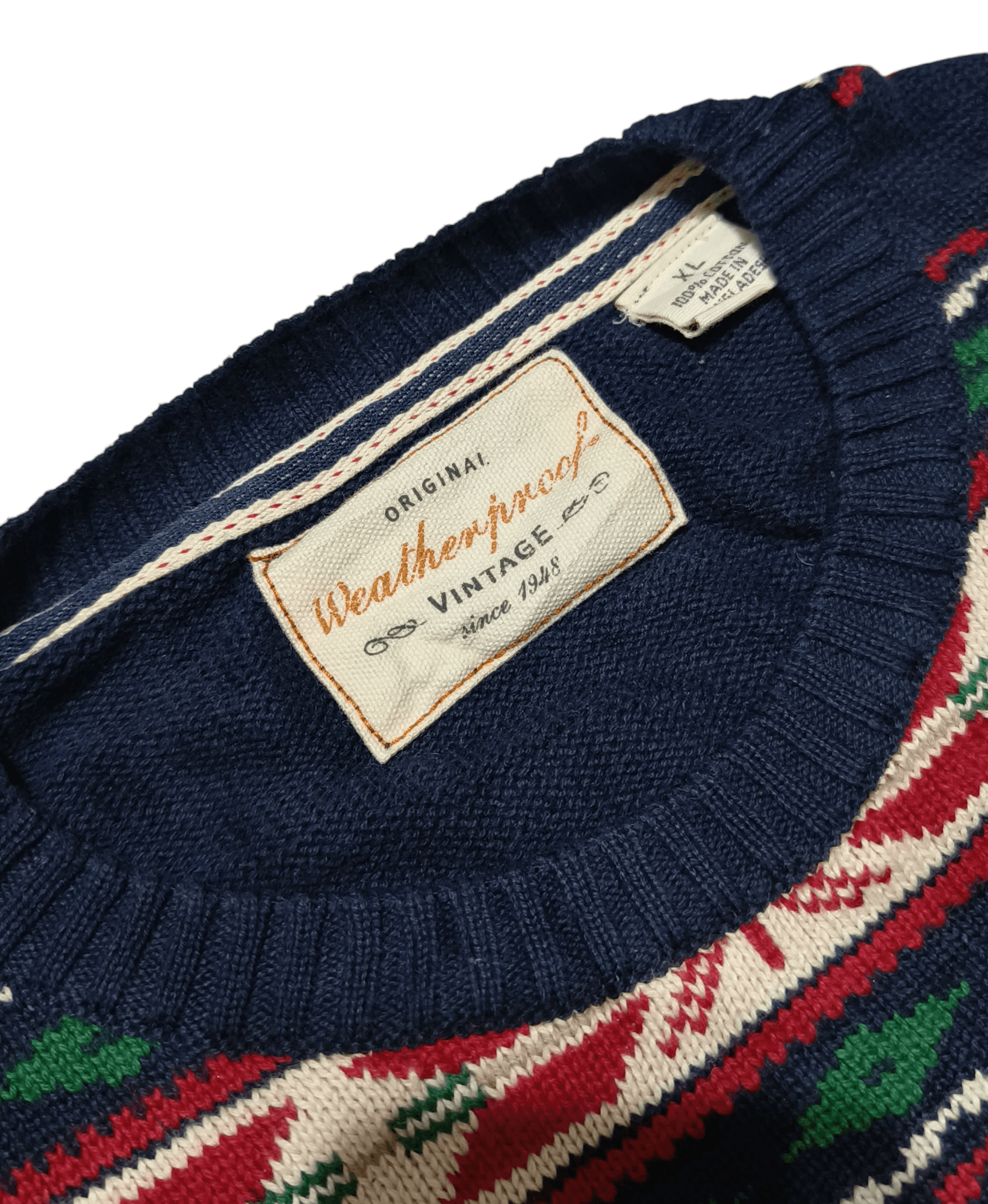 Other WEATHERPROOF Ethnic Striped Motifs Knit Crewneck Sweater Size US XL / EU 56 / 4 - 8 Thumbnail