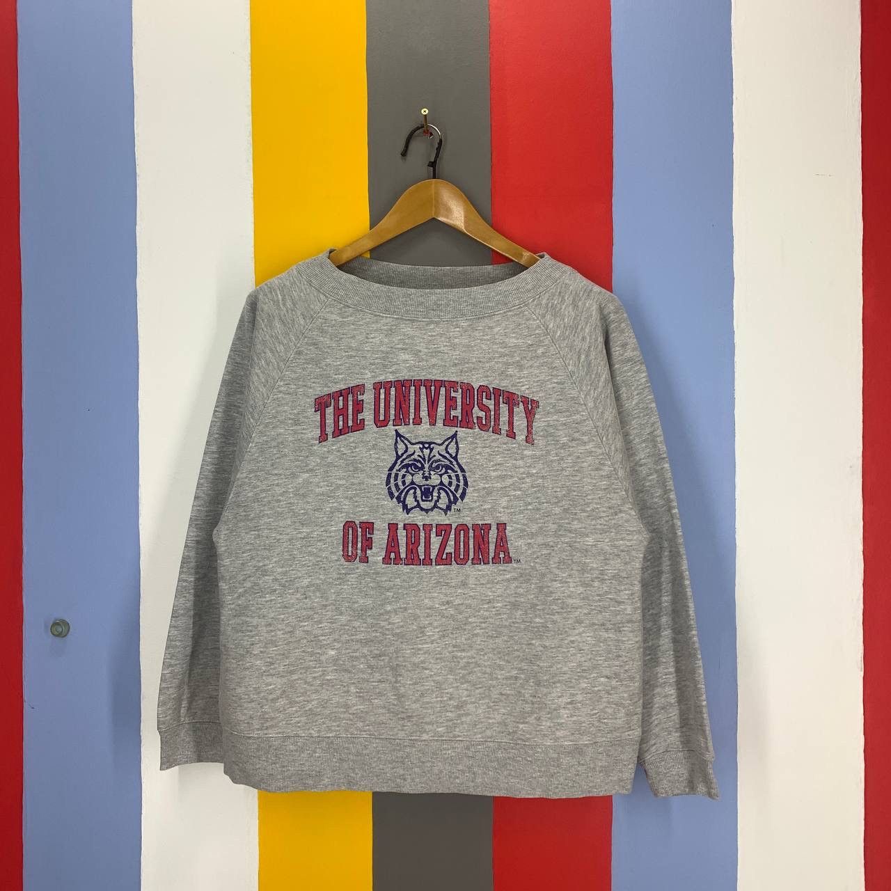 GU THE UNIVERSITY OF ARIZONA Crew Neck Sweatshirt #2462/AM Size US M / EU 48-50 / 2 - 1 Thumbnail