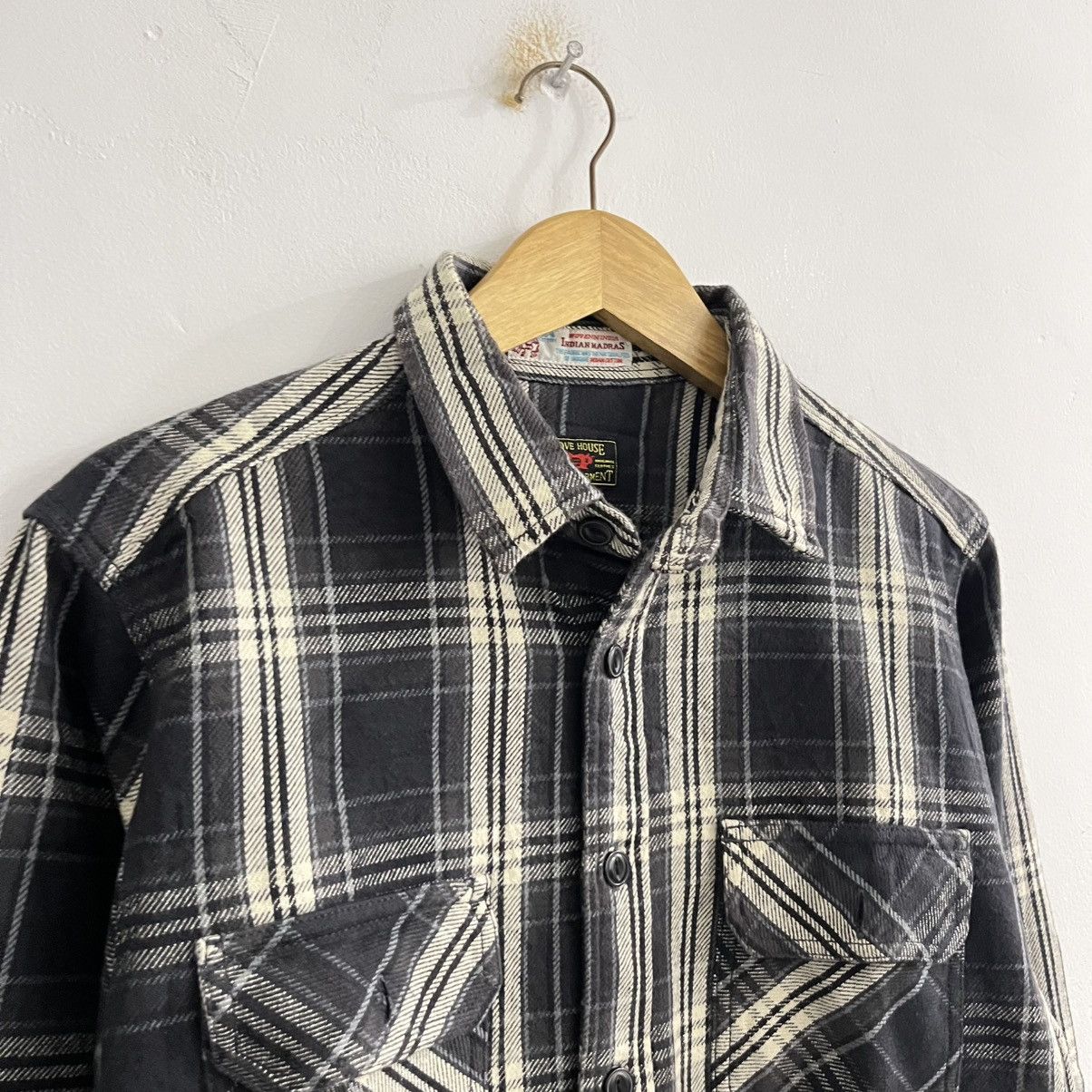 Japanese Brand Glove House Urban Garment Heavyweight Flannel Shirt Size US L / EU 52-54 / 3 - 3 Thumbnail
