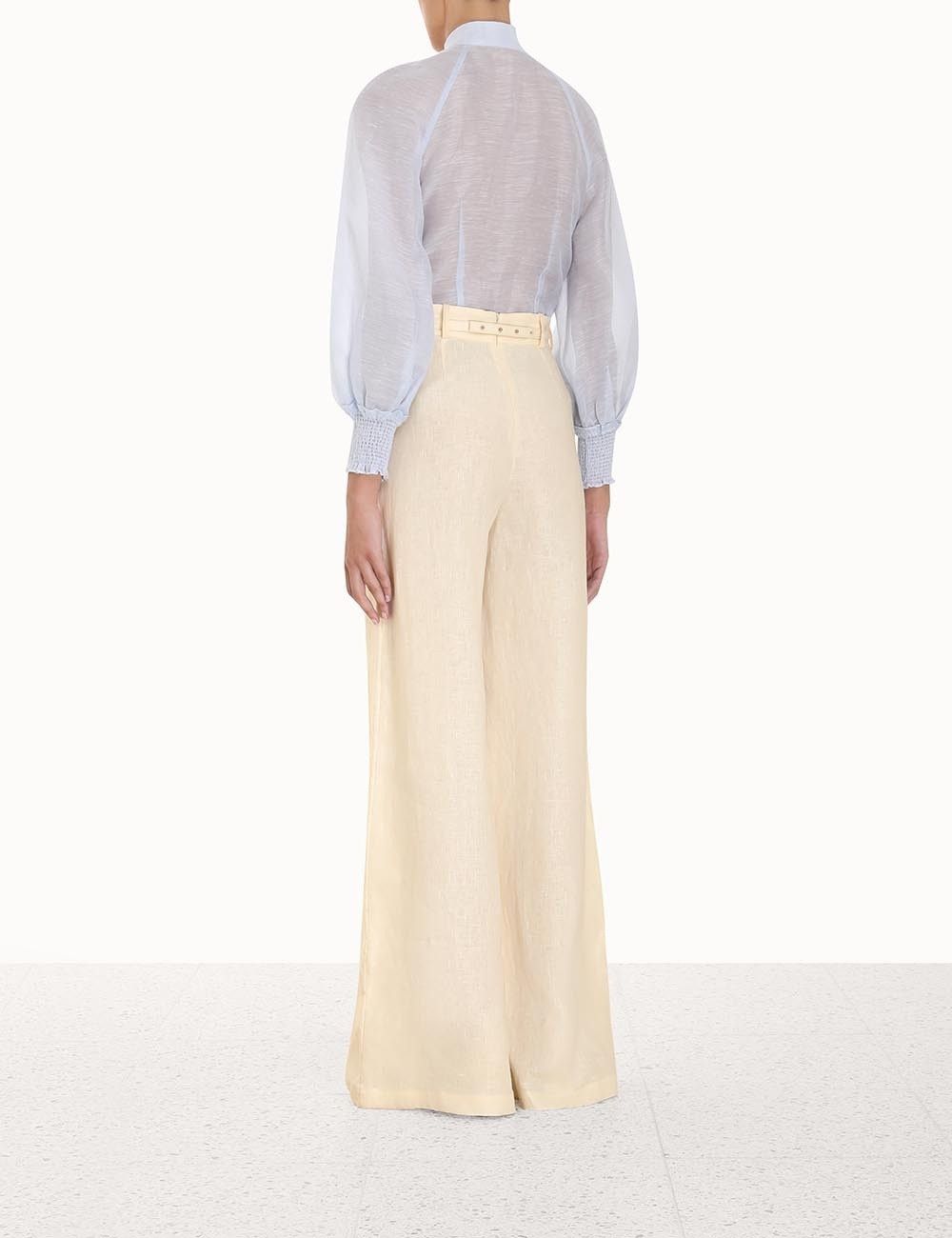 Zimmermann oc11z0425 Luminosity Wide Leg Pant in Ivory Size 25" / US 0 / IT 36 - 4 Thumbnail