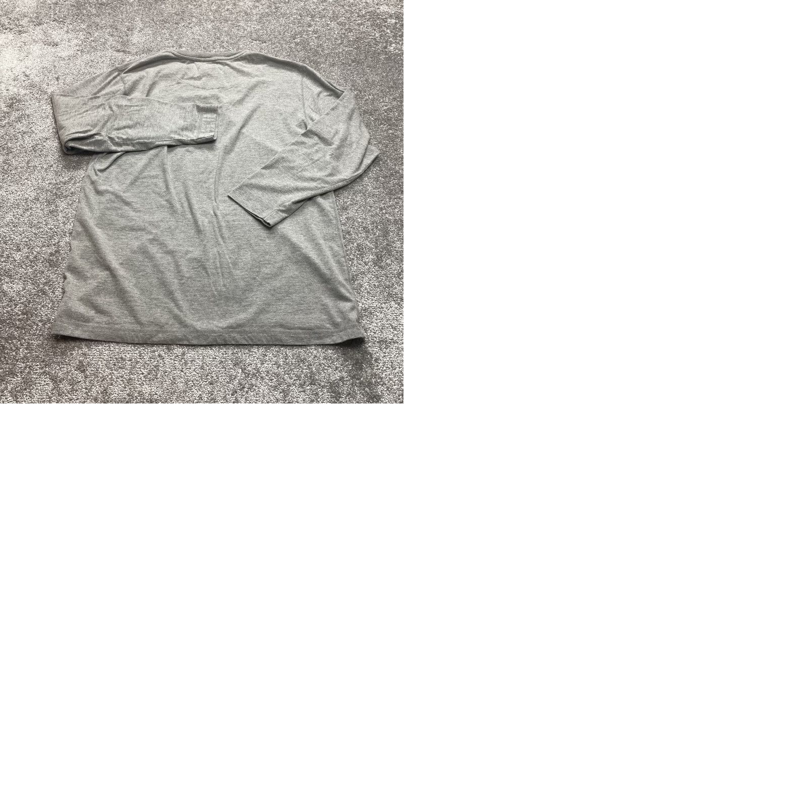 Perry Ellis Perry Ellis America Shirt Mens Large Gray Grey Long Sleeve Pullover Basic Tee Size US L / EU 52-54 / 3 - 9 Thumbnail