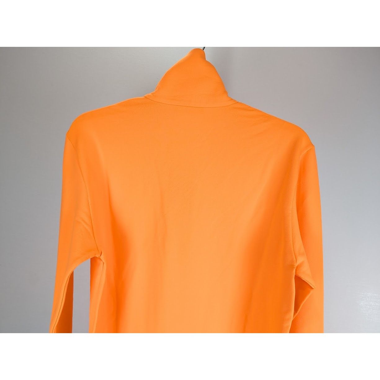Balmain o1rshd1 Quarter Zip Felpa Shirt in Orange Size US M / EU 48-50 / 2 - 15 Thumbnail