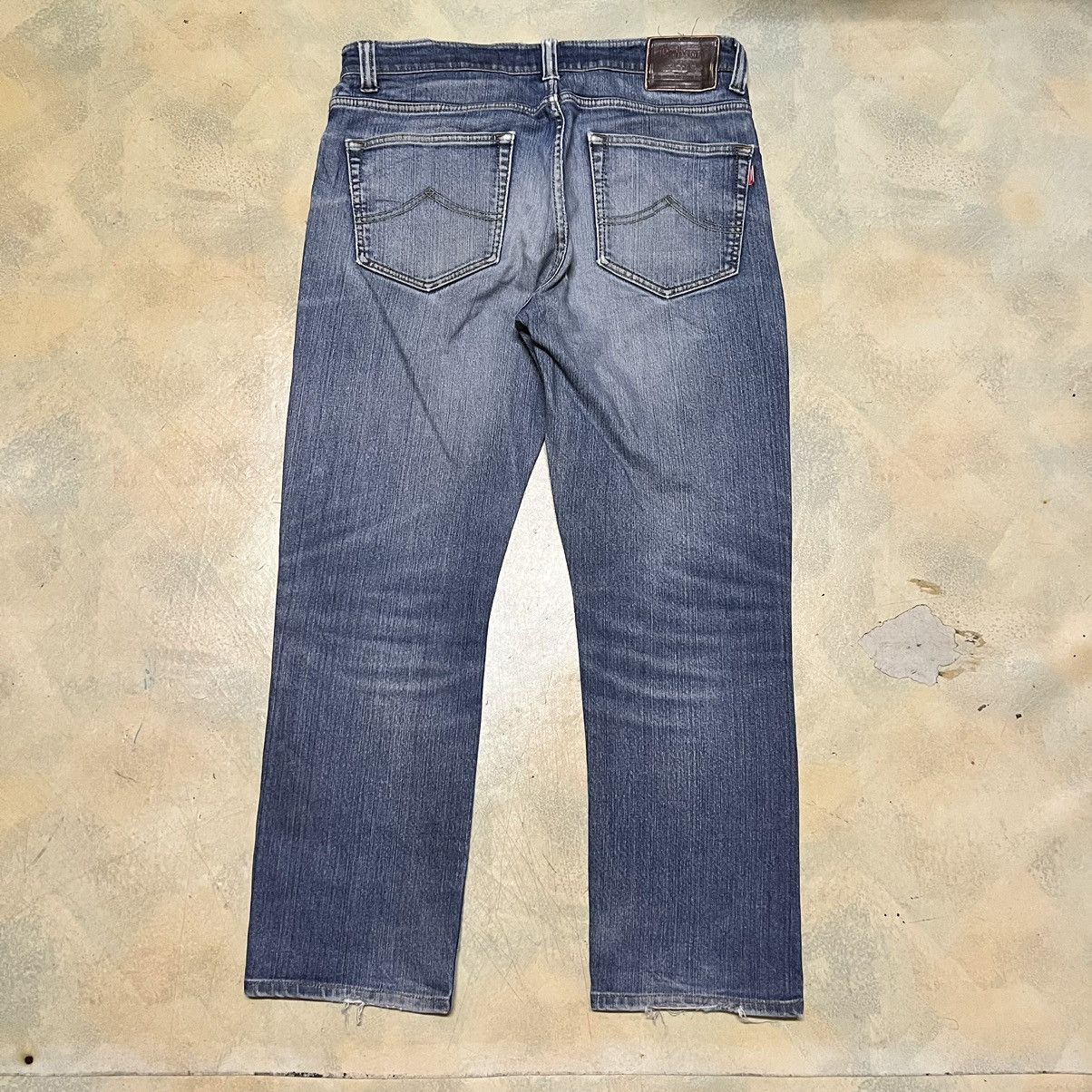 Japanese Brand Vintage Bobson Distressed Blue Denim Jeans Size US 34 / EU 50 - 2 Thumbnail