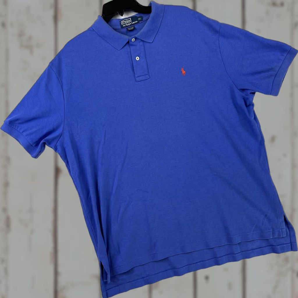 Polo Ralph Lauren Polo Ralph Lauren Polo Shirt Mens XL Classic Fit Short Sleeve Pony Embroidered Blue Polo Bear 100% Cotton Size US XL / EU 56 / 4 - 1 Thumbnail