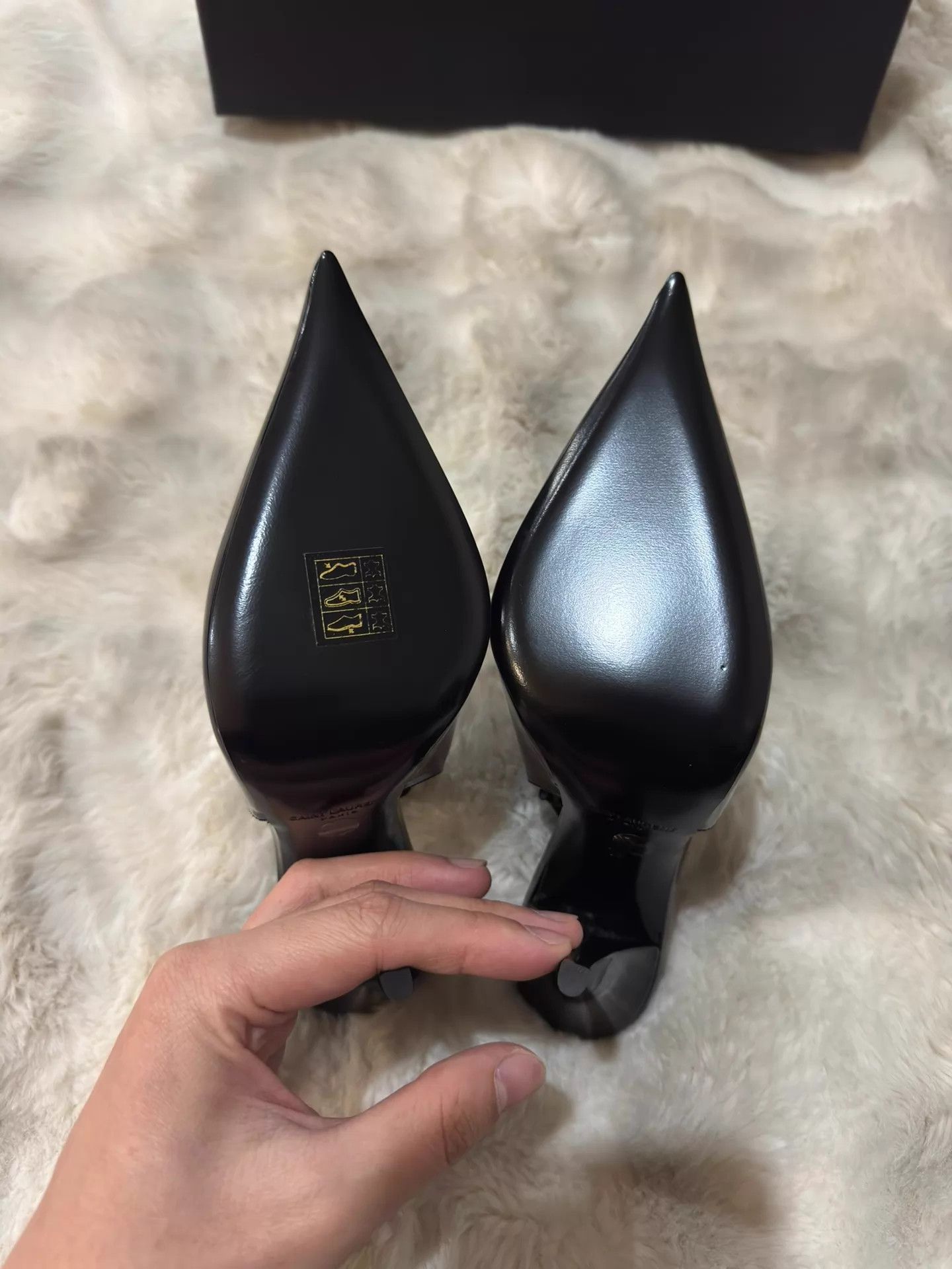 Yves Saint Laurent YSL New Crystal Patent Leather Heels 36 Size US 5.5 / IT 35.5 - 7 Thumbnail