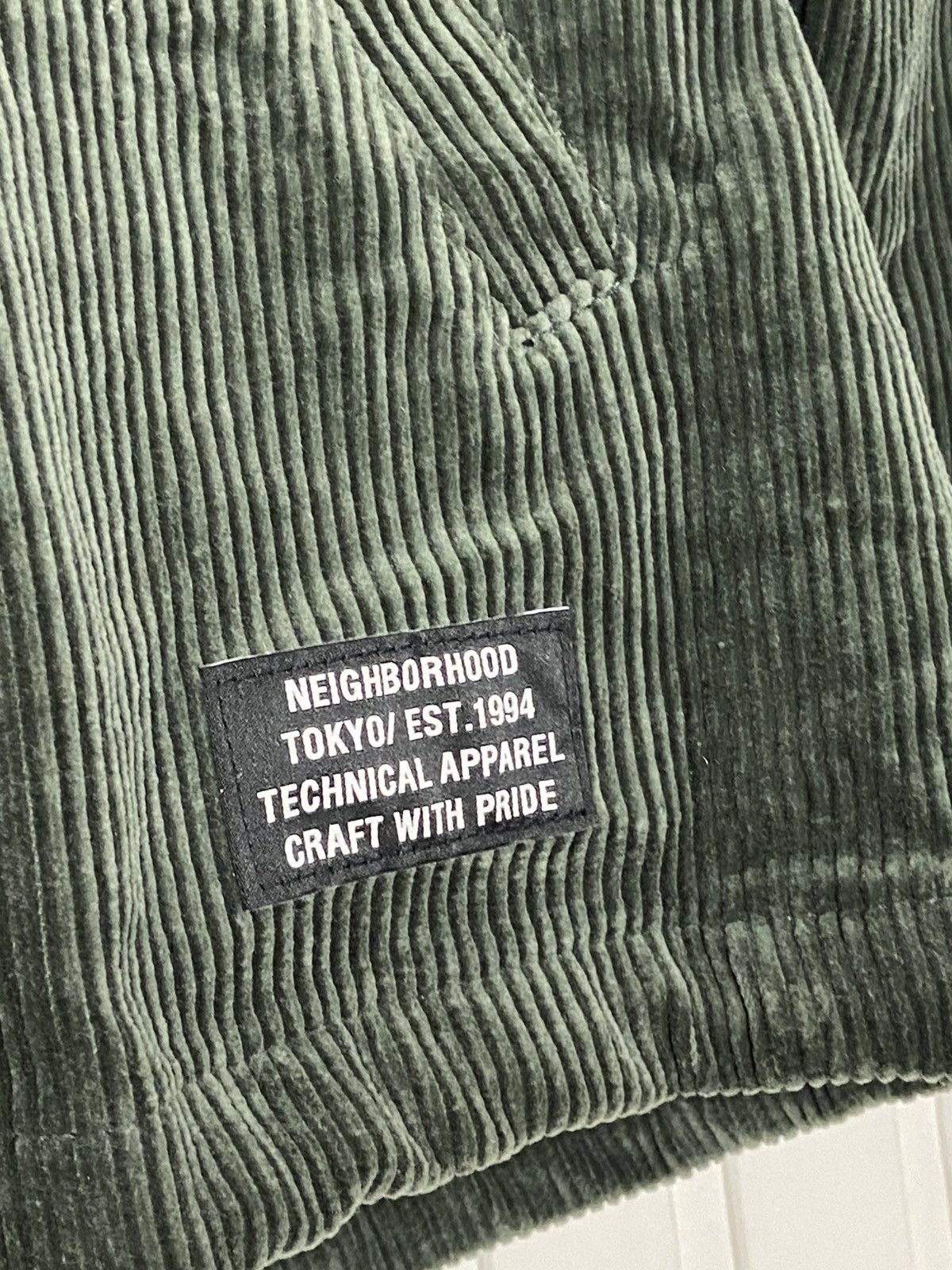 Neighborhood New Neighborhood Cord Windbreaker Jacket Green Size S Size US S / EU 44-46 / 1 - 3 Thumbnail