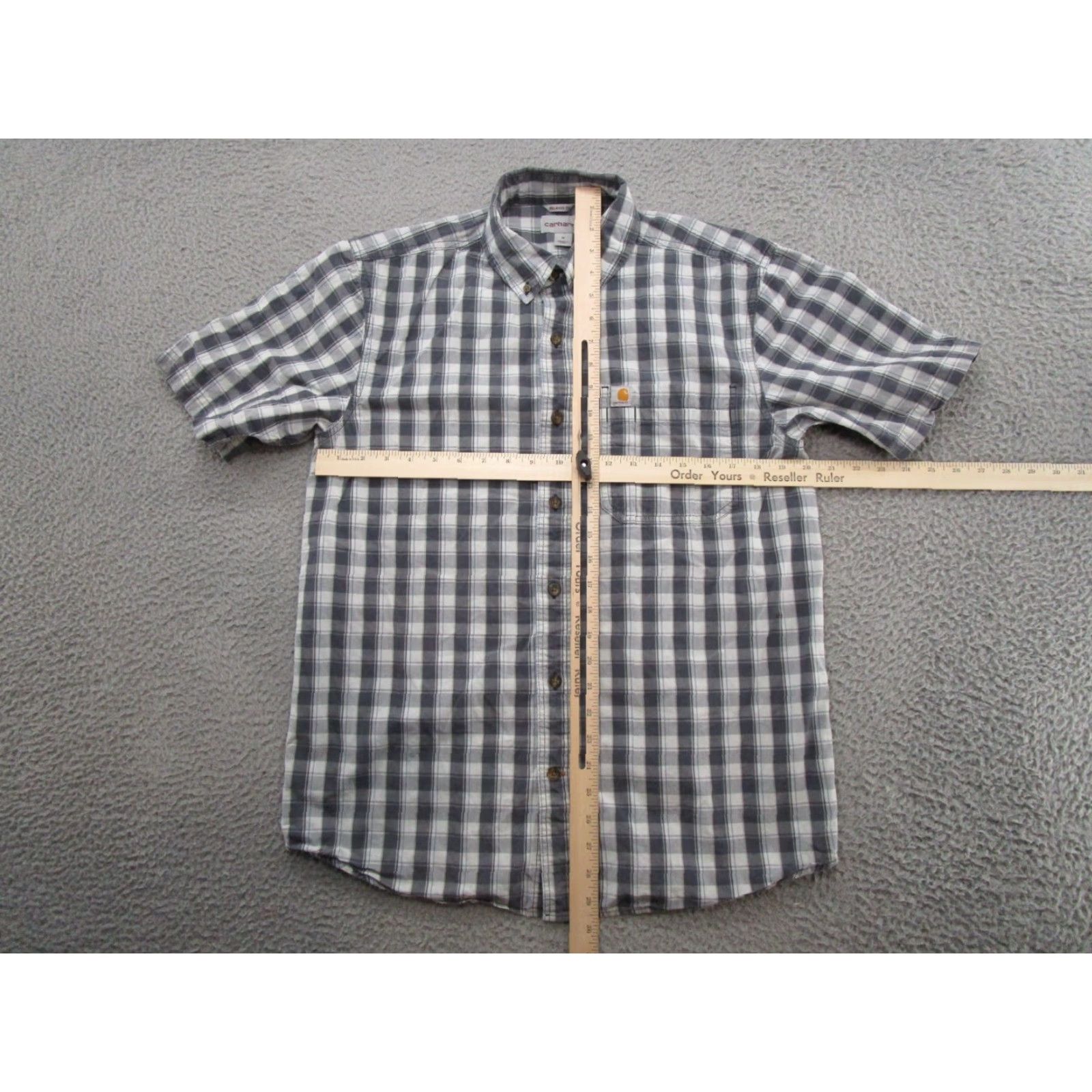 Carhartt Carhartt Shirt Button-Up Men Plaid Camp Outdoor Blue M Relaxed Medium Size US M / EU 48-50 / 2 - 5 Thumbnail