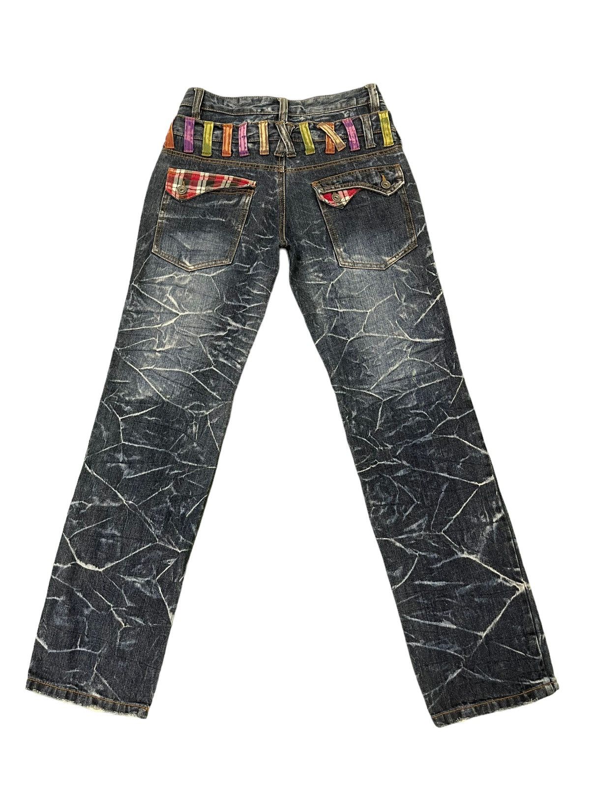 Japanese Brand Double Waist Jeans Nylaus Honeycomb Faded Straight Cut 8🟦5 Size US 30 / EU 46 - 1 Thumbnail
