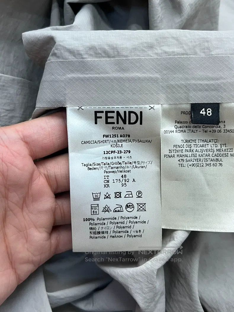 Fendi Fendi Men's Collar Short Sleeve Shirt Size US M / EU 48-50 / 2 - 3 Thumbnail