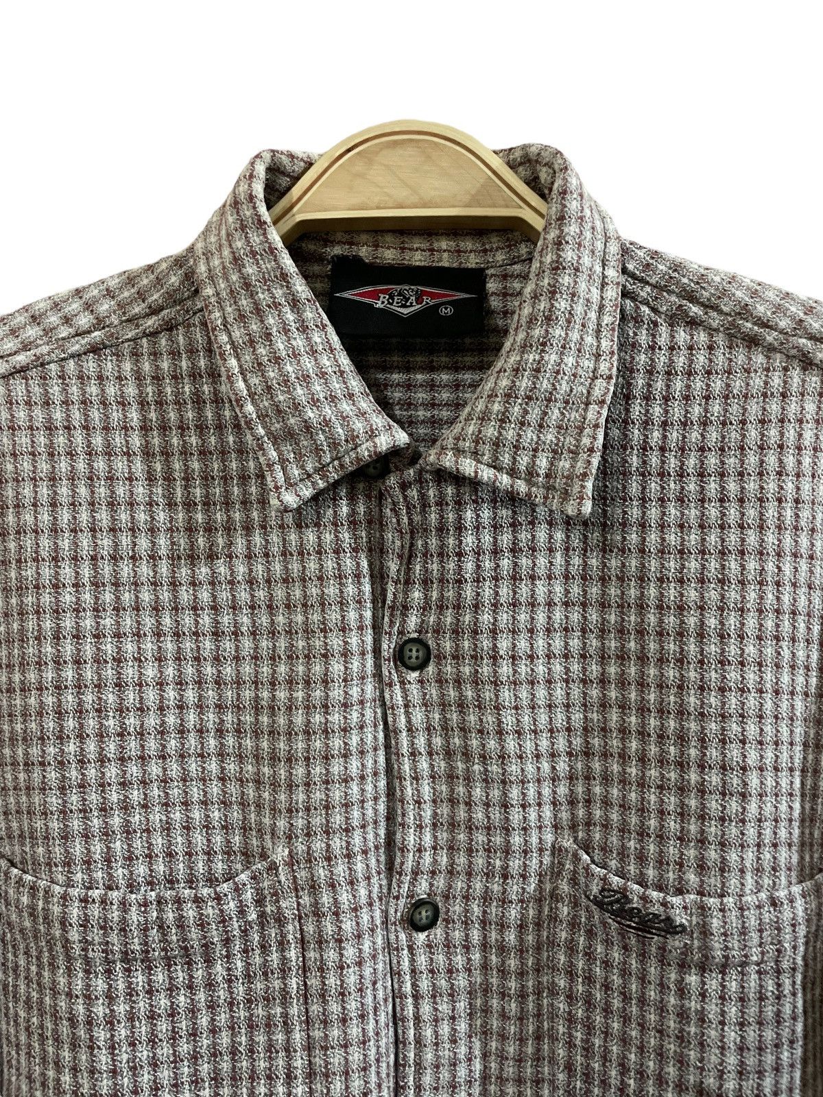 Flannel × Vintage Vintage Designer BEAR Wool Tartan Plaid Flannel Size US M / EU 48-50 / 2 - 3 Thumbnail