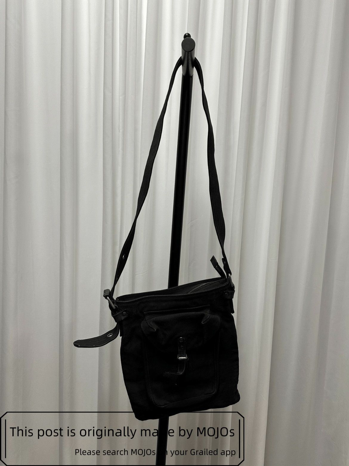Dries Van Noton Canvas Buckle Shoulder Bag
