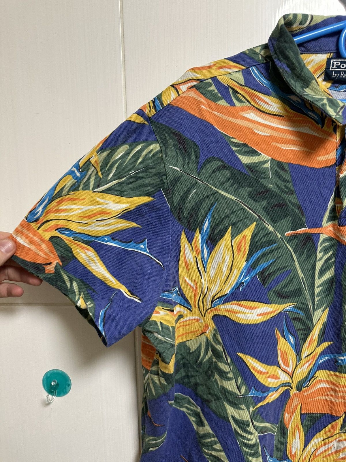 Polo Ralph Lauren Polo Ralph Lauren Birds Paradise Polo Men's Vintage Floral Size US XL / EU 56 / 4 - 3 Thumbnail