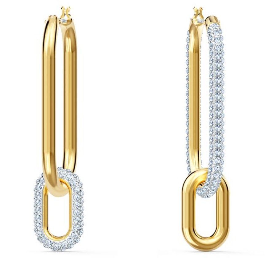Swarovski Swarovski Time Hoop Pierced Earrings Size ONE SIZE - 4 Thumbnail