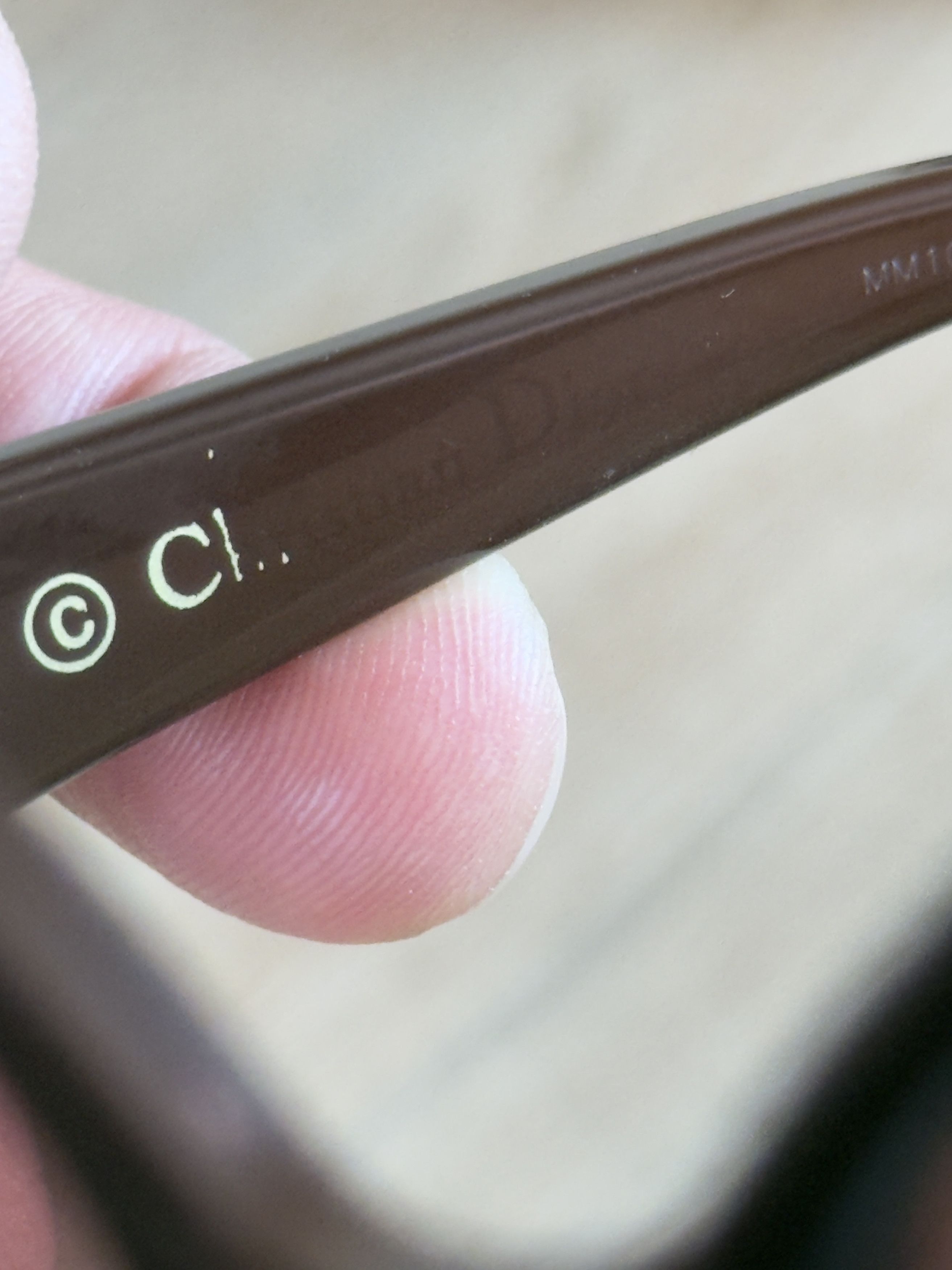 Dior Christian Dior Sunglasses My Lady 7FS Brown Rhinestone Size ONE SIZE - 10 Thumbnail