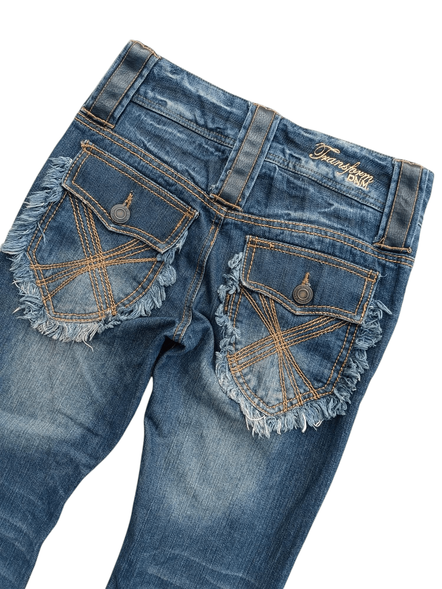 Japanese Brand × Seditionaries VTG Xfrm Japan Punk Style Stud Flare Distressed Jeans E253 Size US 29 - 14 Thumbnail