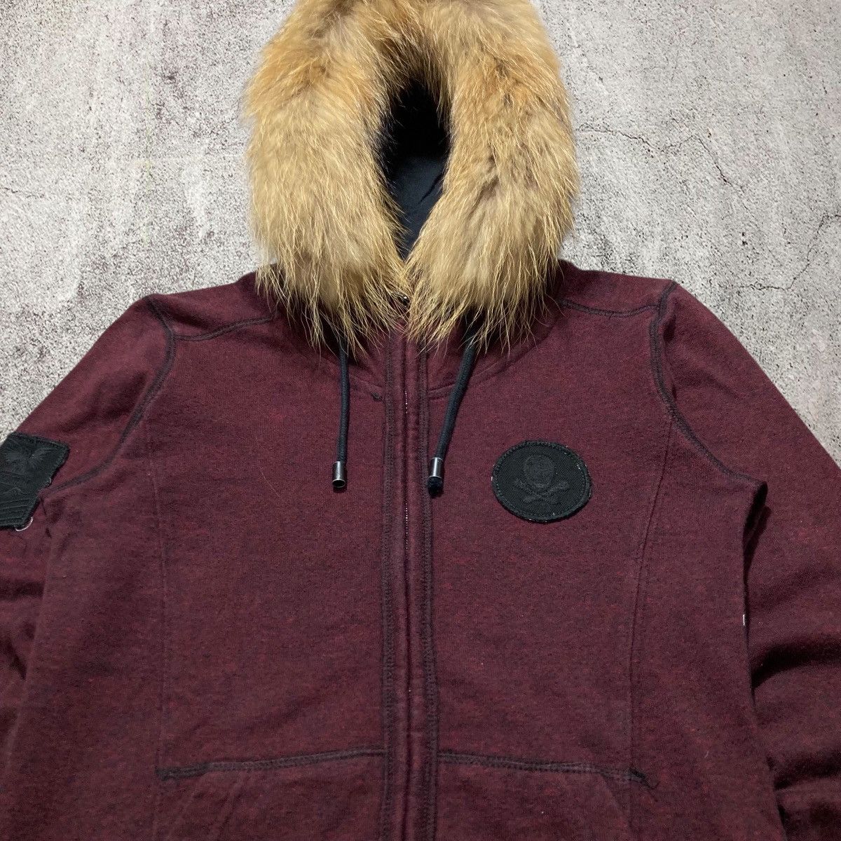 Japanese Brand 2000s Buckaro Skull Patch Logo Fur Ziphoodie Lgb Punk Style Size US S / EU 44-46 / 1 - 4 Thumbnail