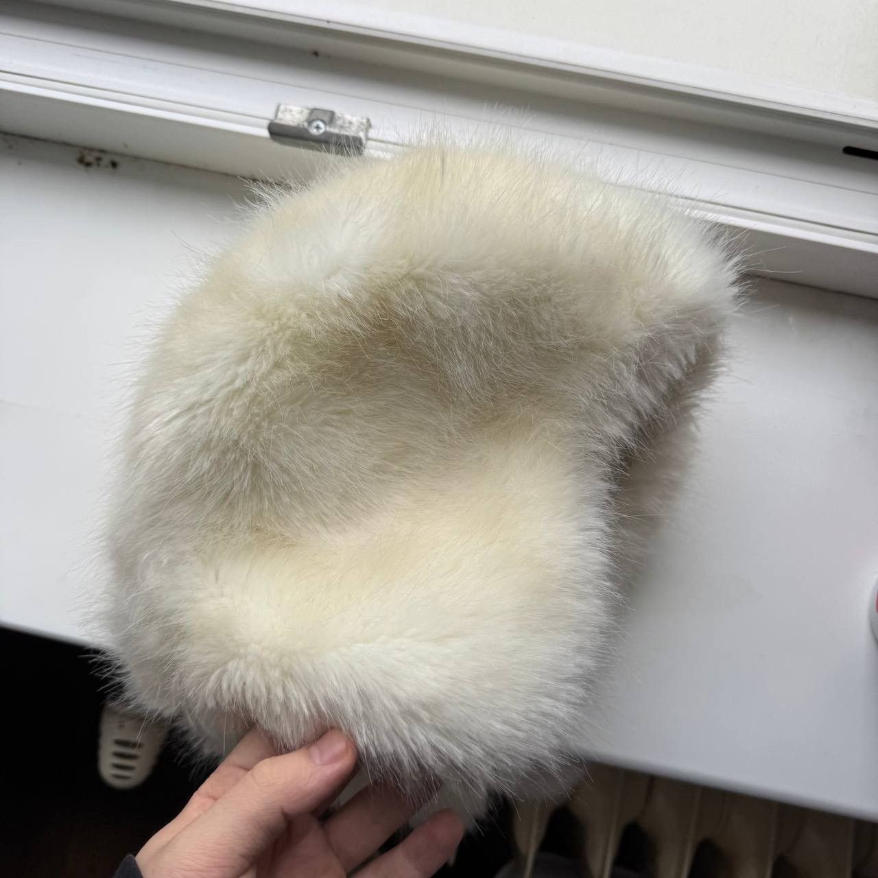 Japanese Brand Japanese Fur Ushanka White Y2K Trapper Fuzzy Goth Hat Size ONE SIZE - 5 Thumbnail