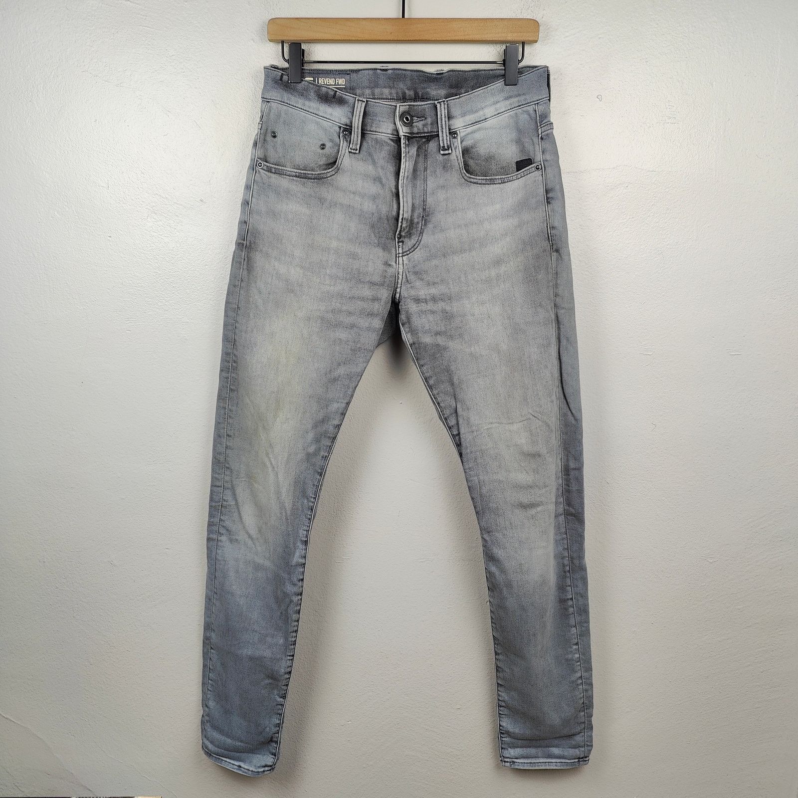 G-Star G-Star Raw Revend Fwd Skinny Jeans Mens 30x32 Gray Size US 30 / EU 46 - 1 Thumbnail