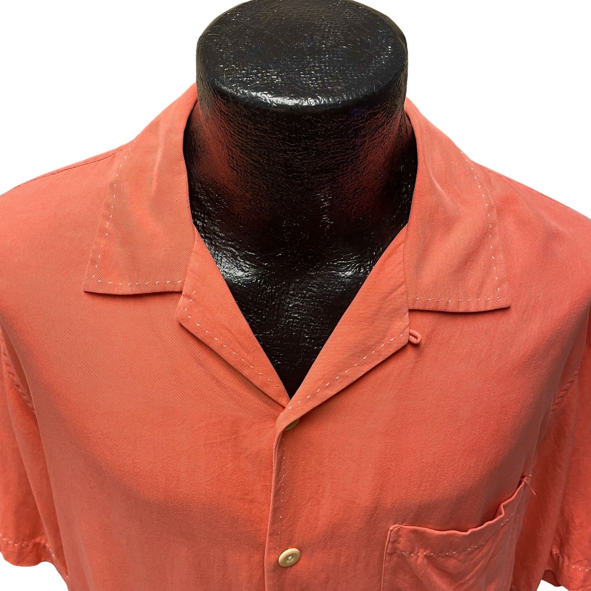 Nat Nast Vtg Nat Nast Pink PAPAYA Hawaiian Island 100% SILK Shirt Size US M / EU 48-50 / 2 - 2 Thumbnail