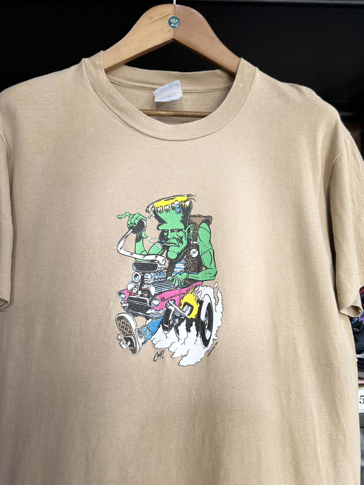 Sex Skateboards Vintage 90s COOP Poster Pop Rat Fink Skateboard Faded Tee Size US M / EU 48-50 / 2 - 1 Thumbnail