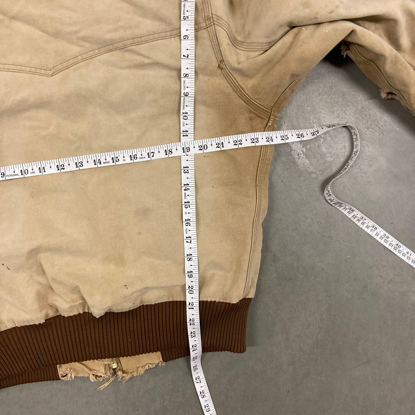 Carhartt × Vintage Vintage distressed carhartt Santa Fe bomber Jacket Size US L / EU 52-54 / 3 - 3 Thumbnail
