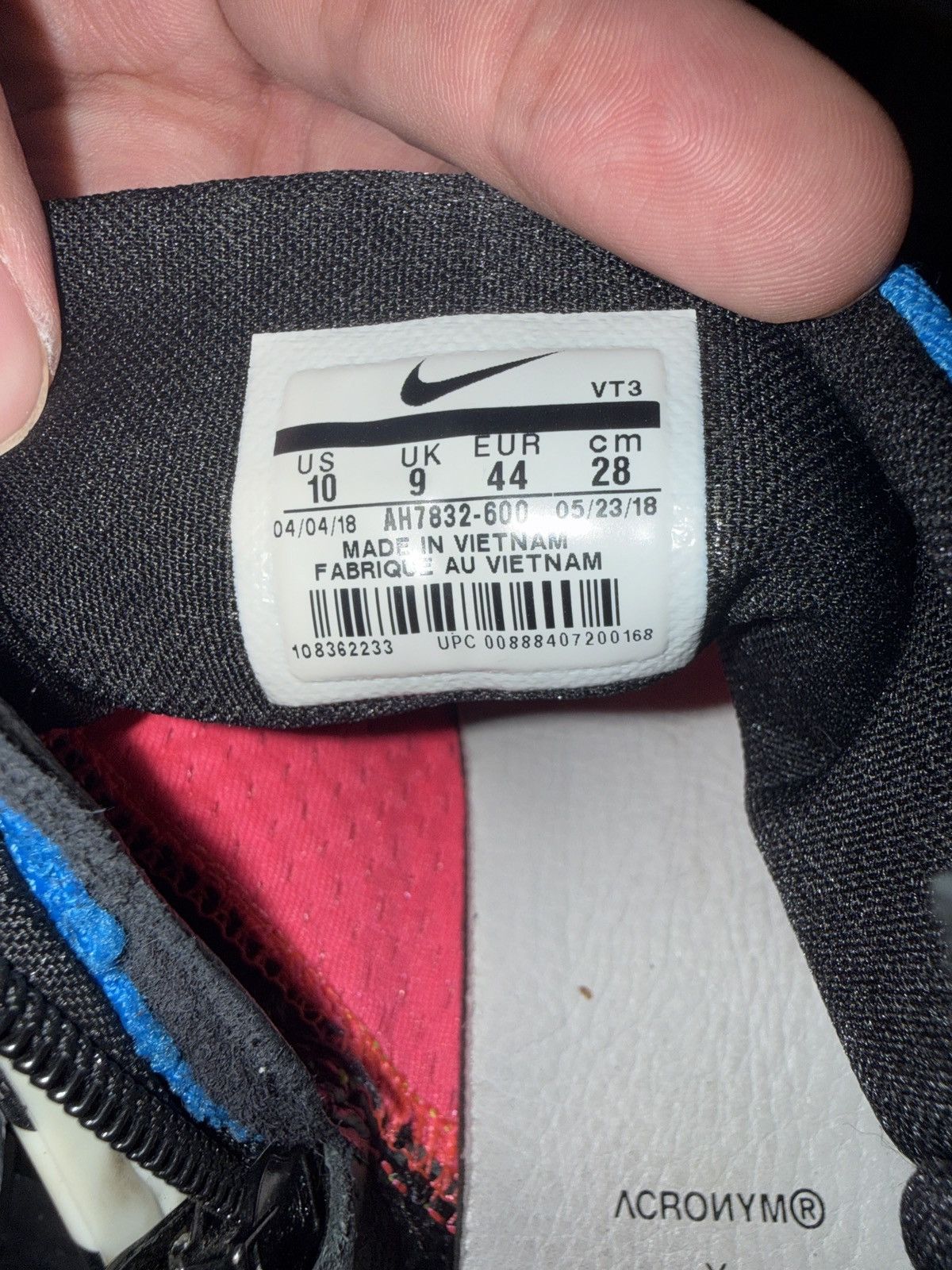 Acronym × Nike Acronym x Nike Air Presto Mid 'Racer Pink 2018 Size US 10 / EU 43 - 6 Thumbnail
